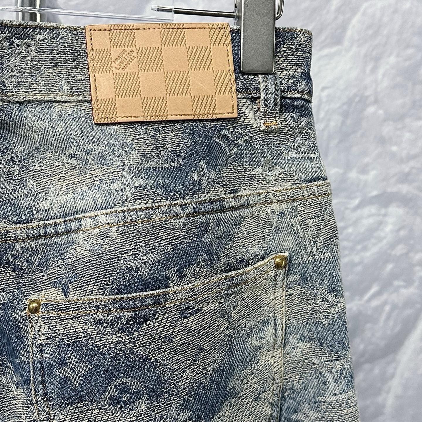 Louis Vuitton Monogram Skate Five-Pocket Jeans — detail