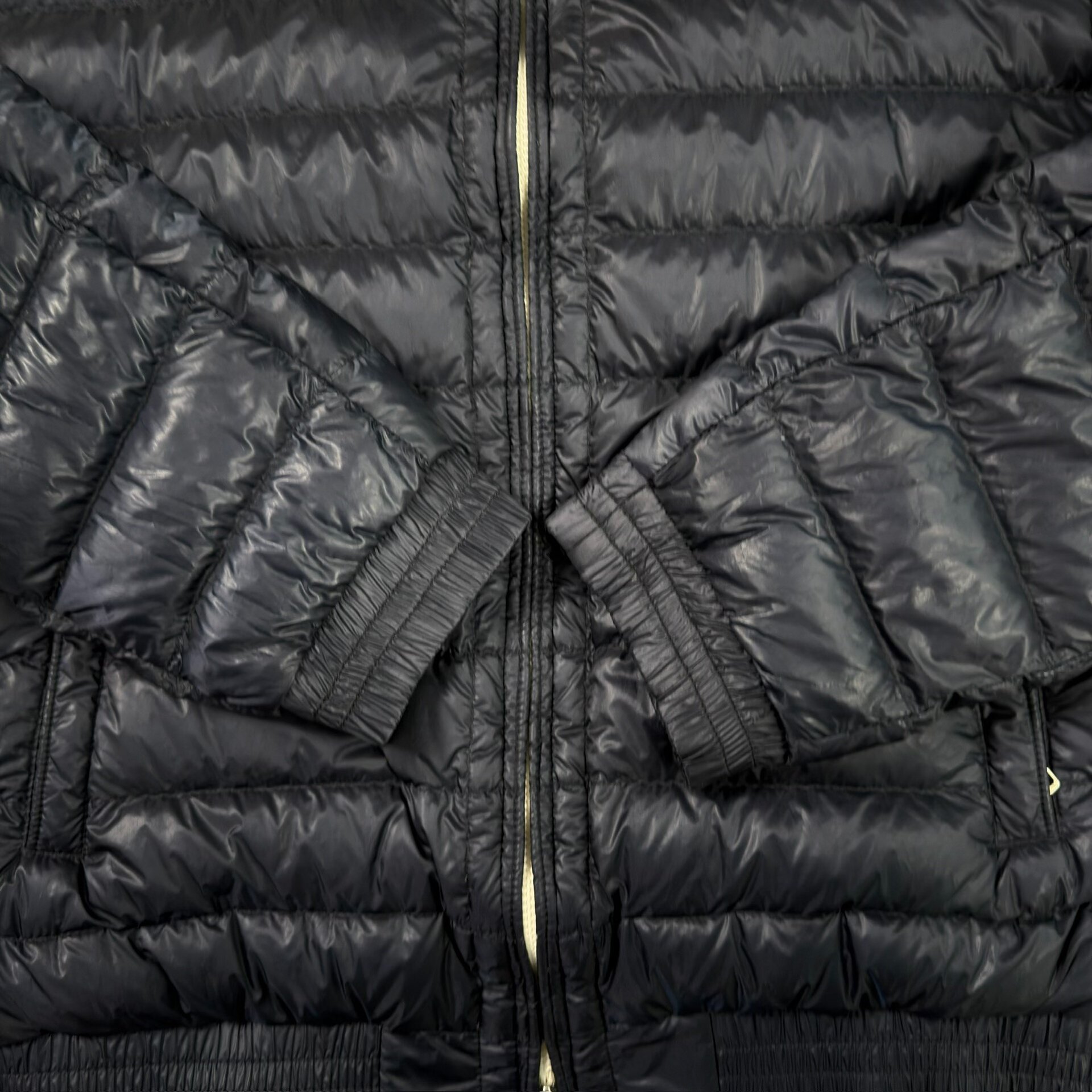 Moncler Dark Blue Lightweight Down Jacket — back