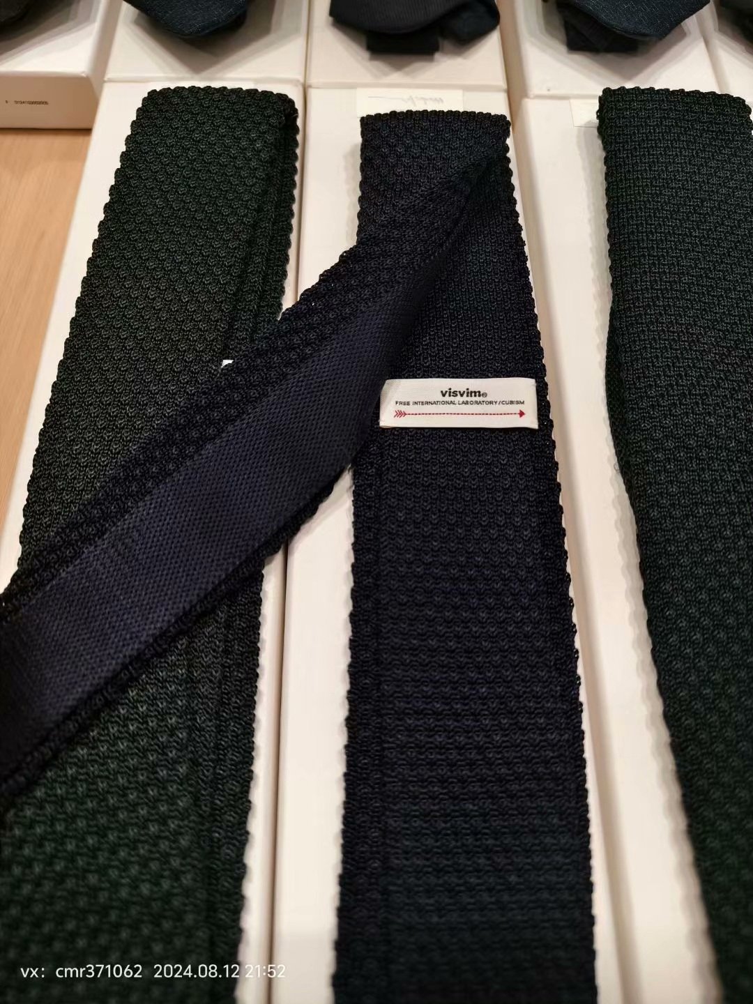 VISVIM 23AW SILK KNIT TIE — back