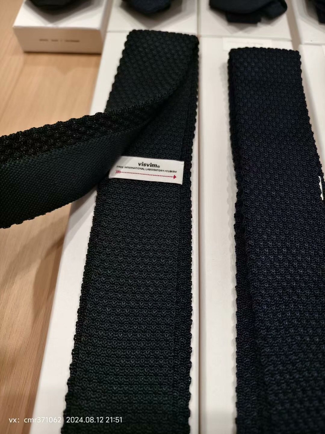 VISVIM 23AW SILK KNIT TIE — detail