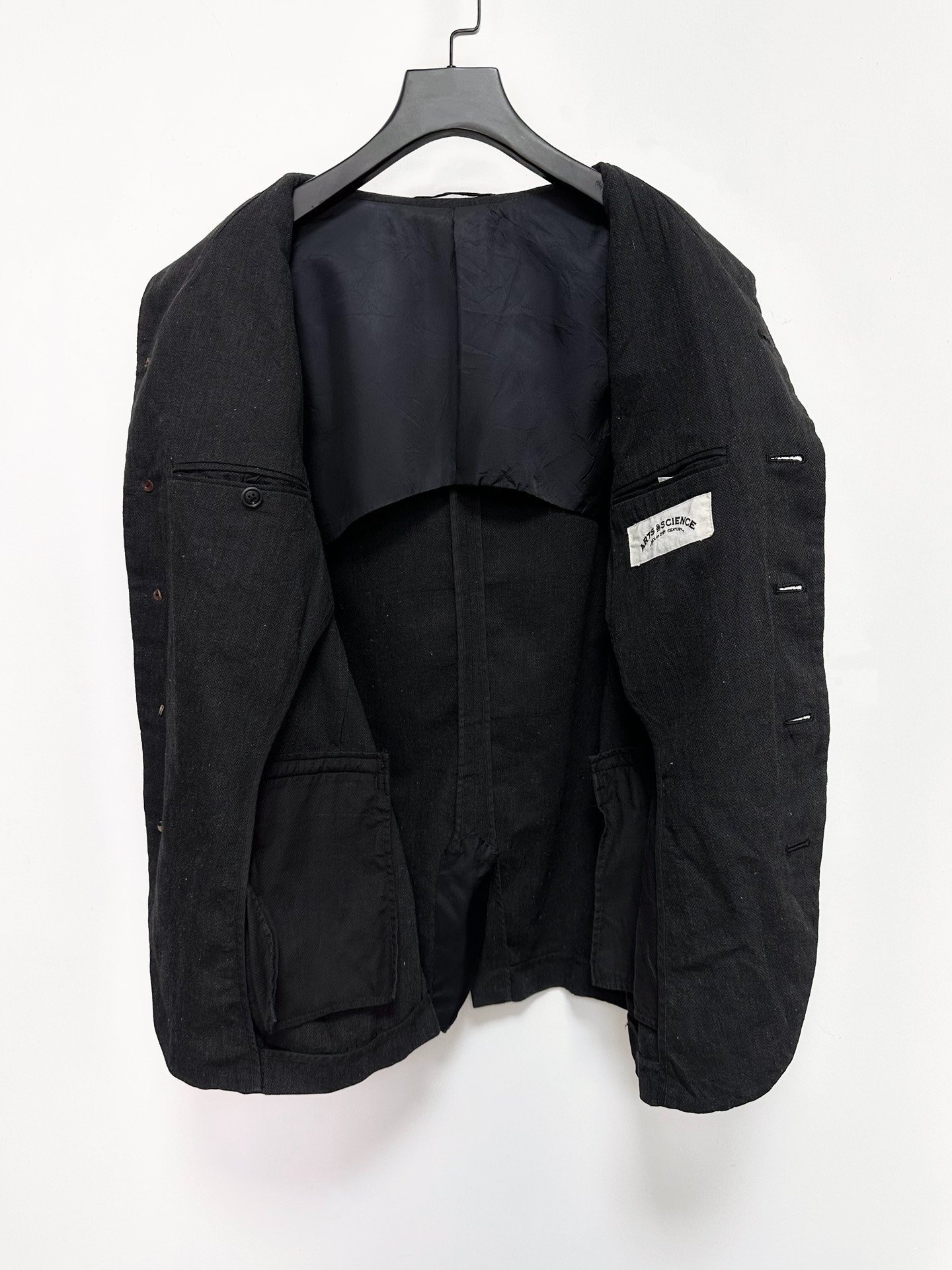 ARTS & SCIENCE Linen Handmade Coat — back