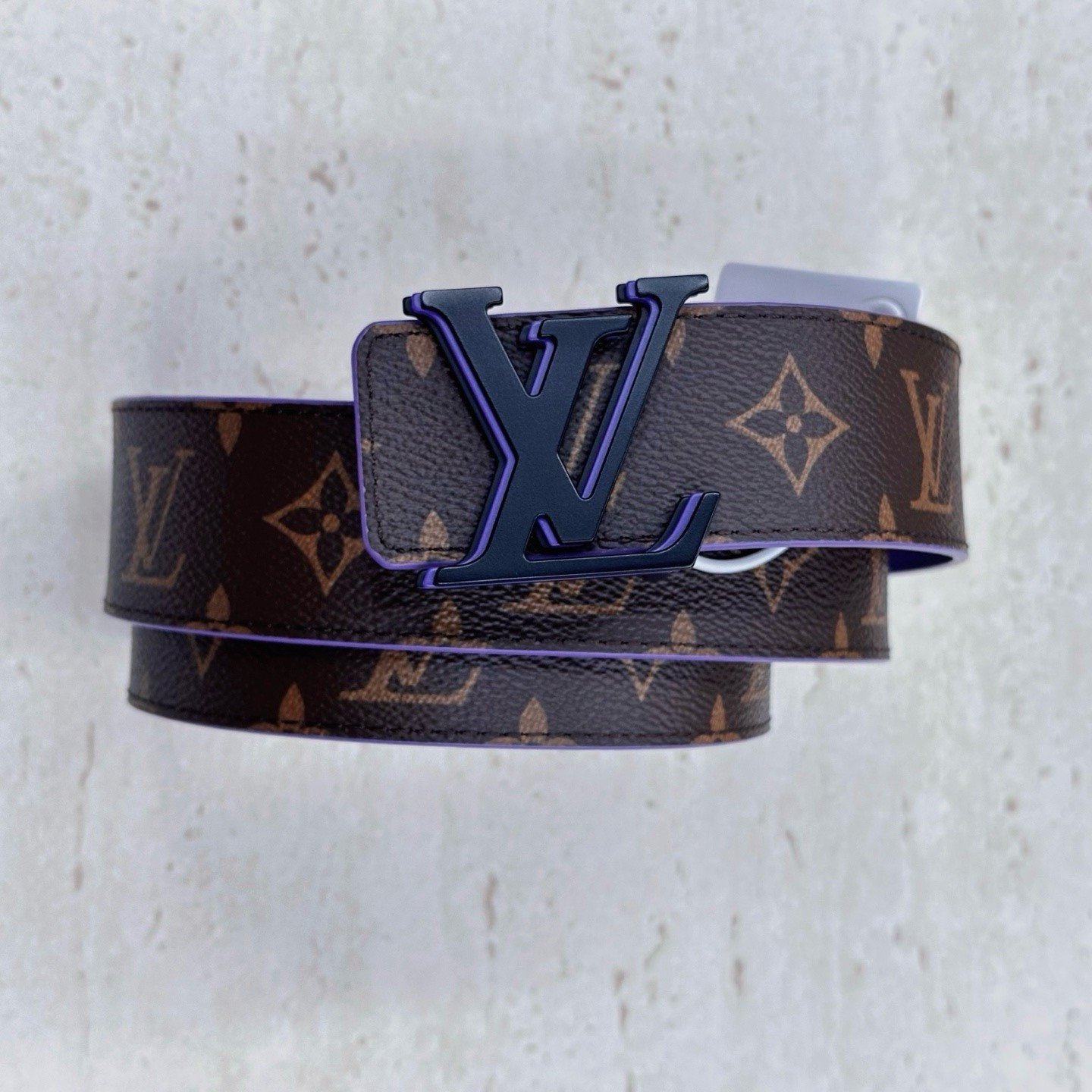 Louis Vuitton LV Optic Monogram Leather Belt — front