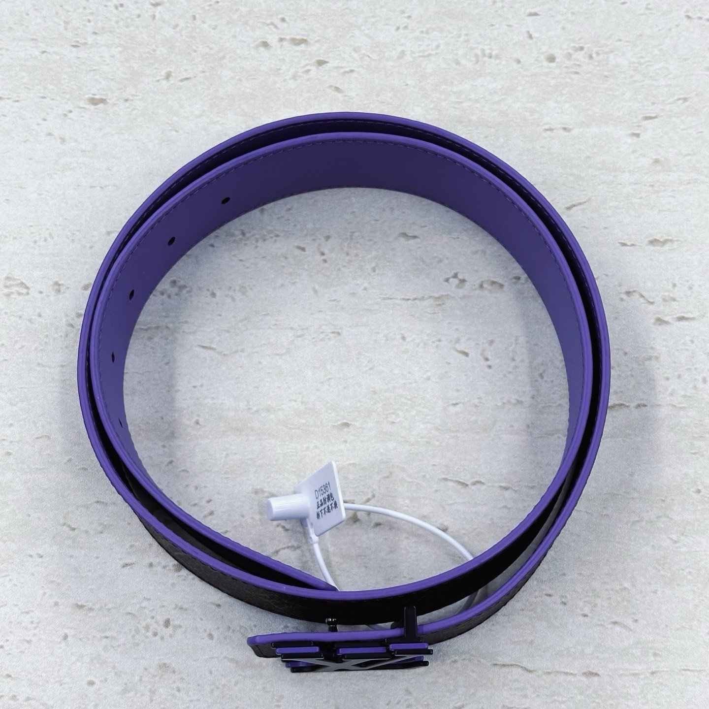 Louis Vuitton LV Optic Monogram Leather Belt — detail