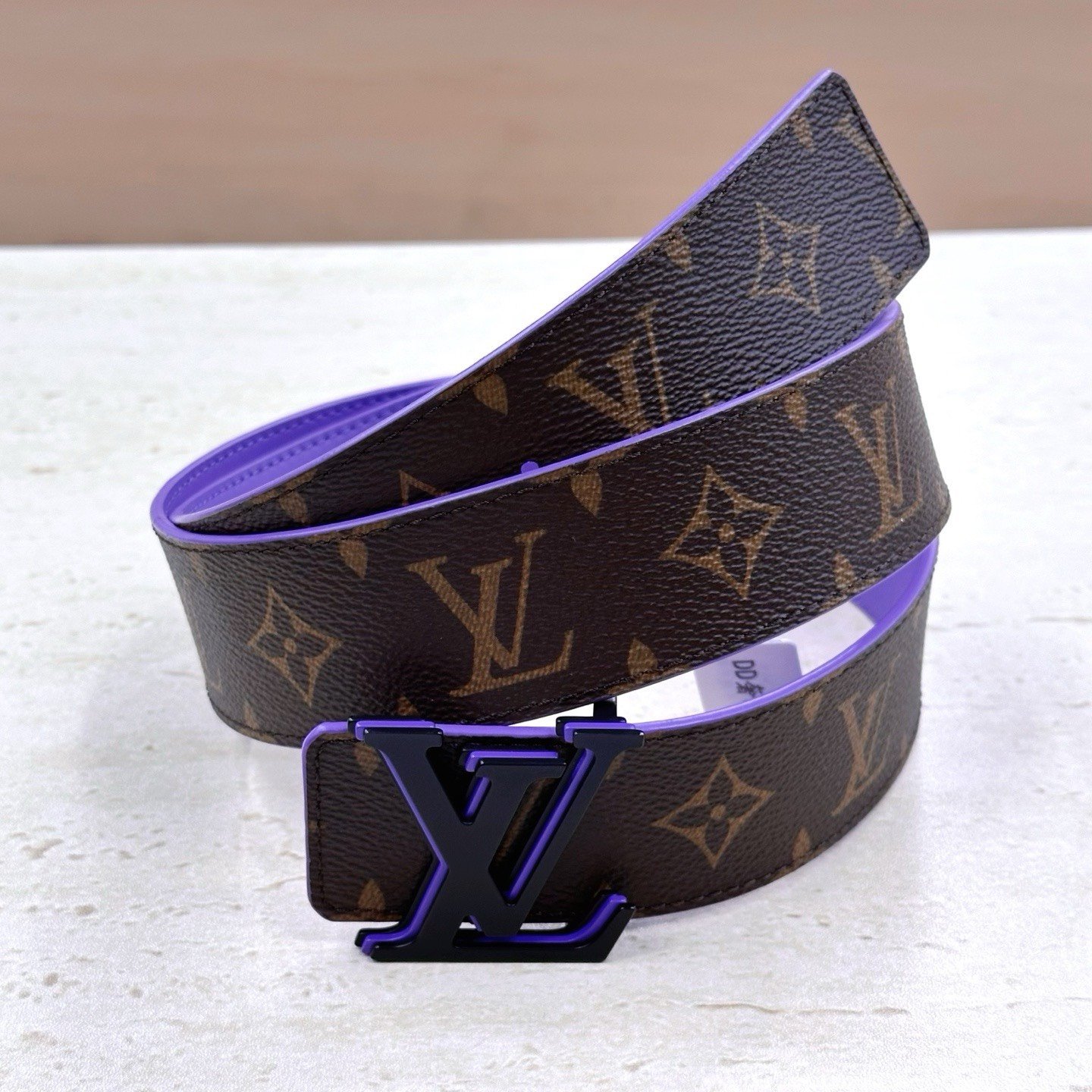 Louis Vuitton LV Optic Monogram Leather Belt
