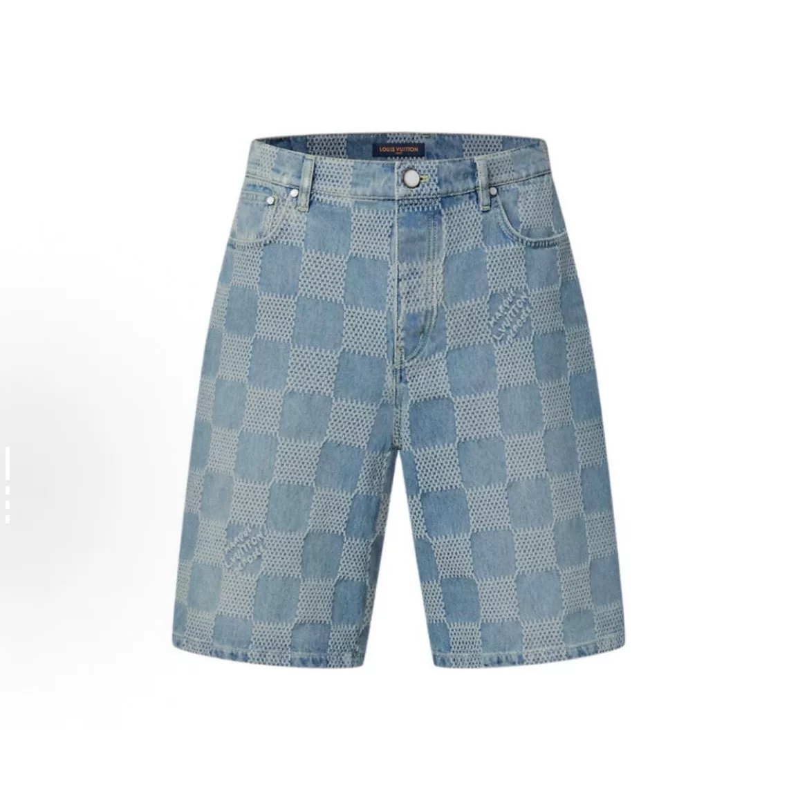 Louis Vuitton Checkerboard Denim Shorts