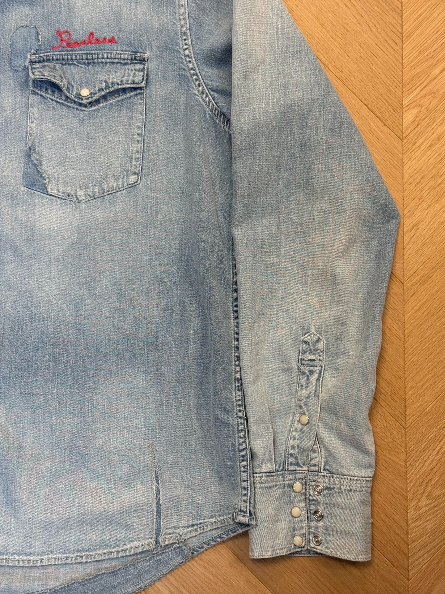 VISVIM 24AW SOCIAL SCULPTURE SHIRT CRASH — label