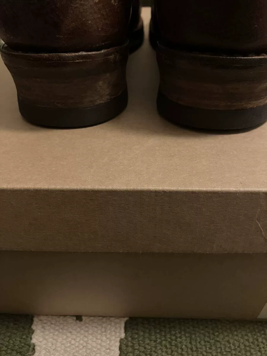 visvim F.I.L. Indigo Camping Trailer Boots — label