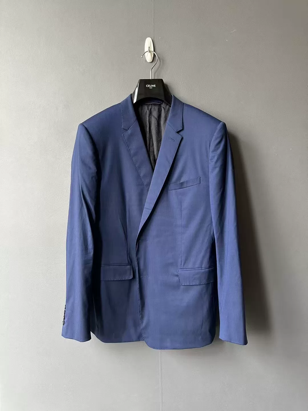 Dior Dark Blue Printed Lining Suit