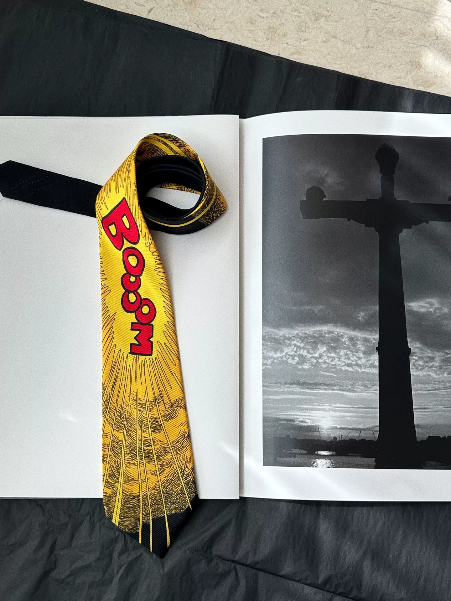 Yohji Yamamoto x Osamu Tezuka 90s Silk Tie