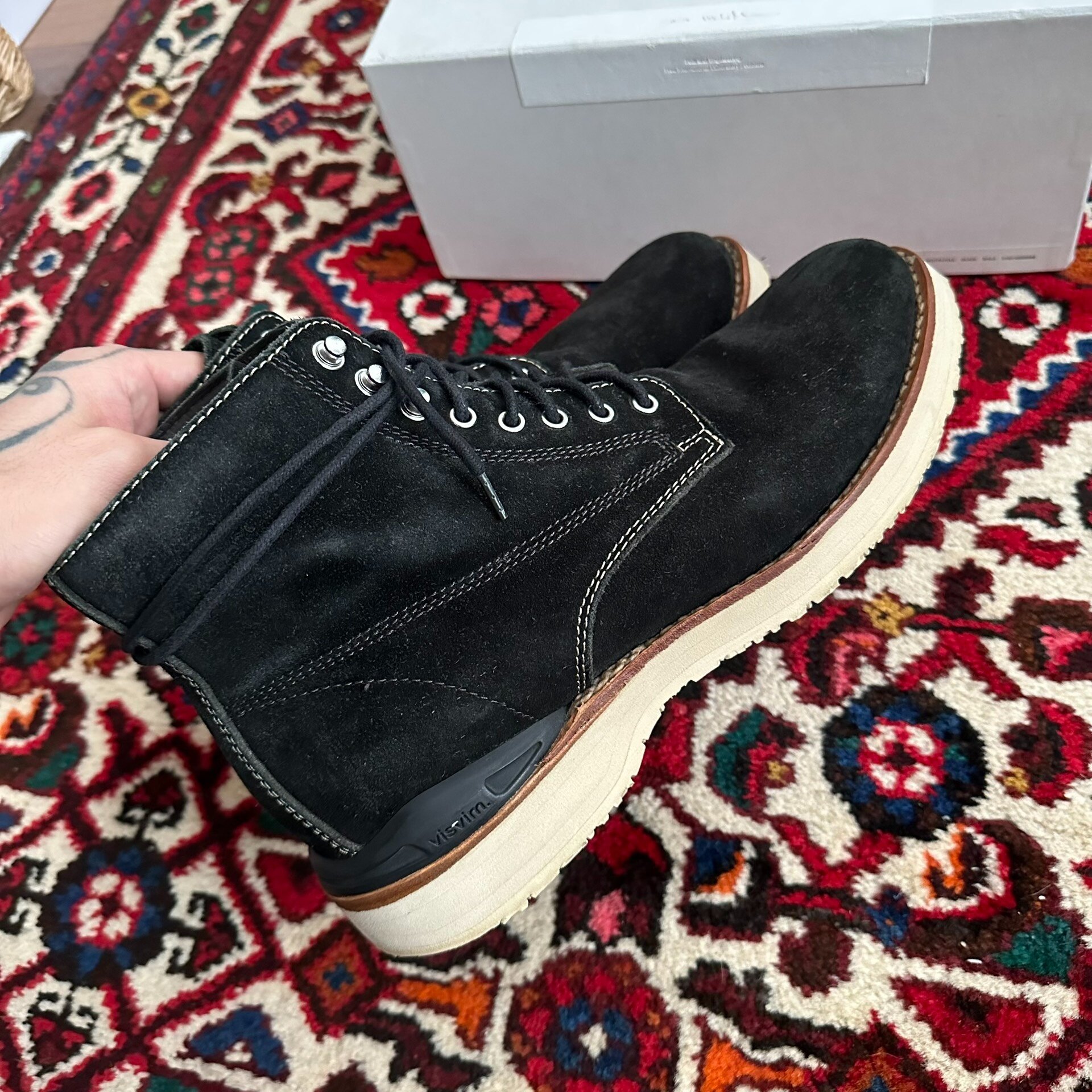 visvim 20SS Virgil Boots Black — detail