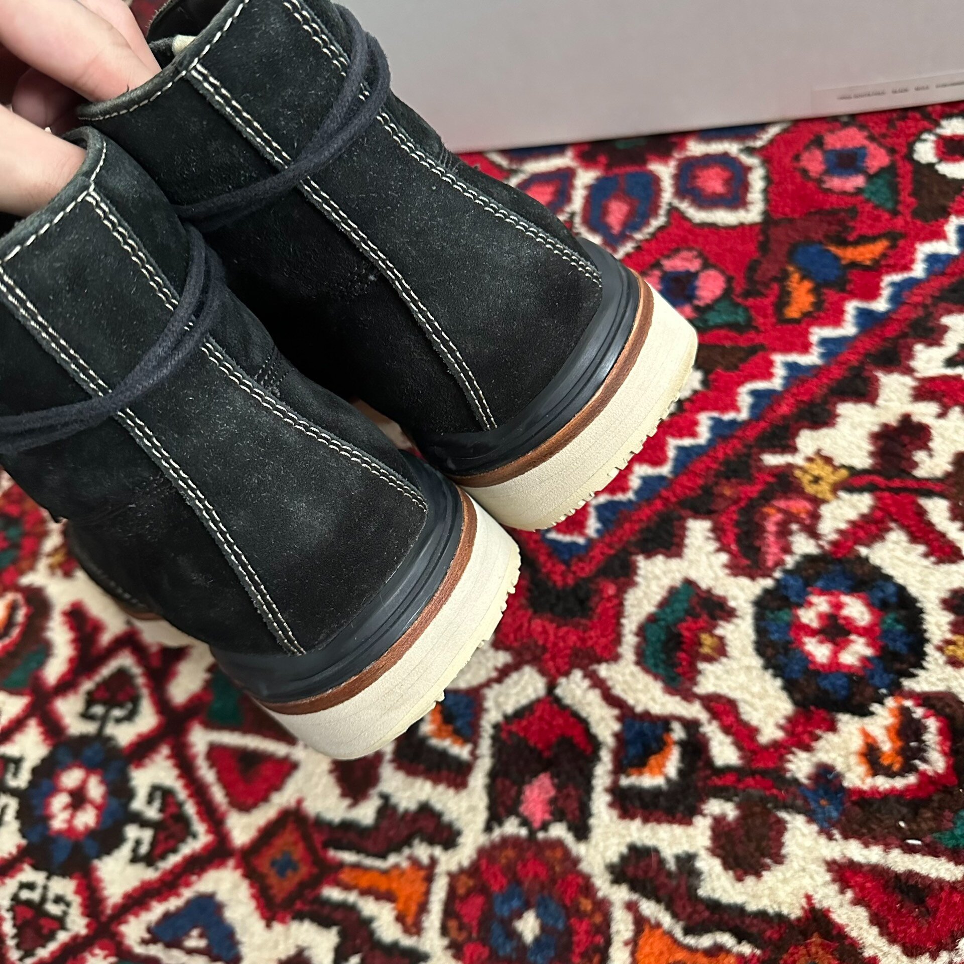 visvim 20SS Virgil Boots Black — label