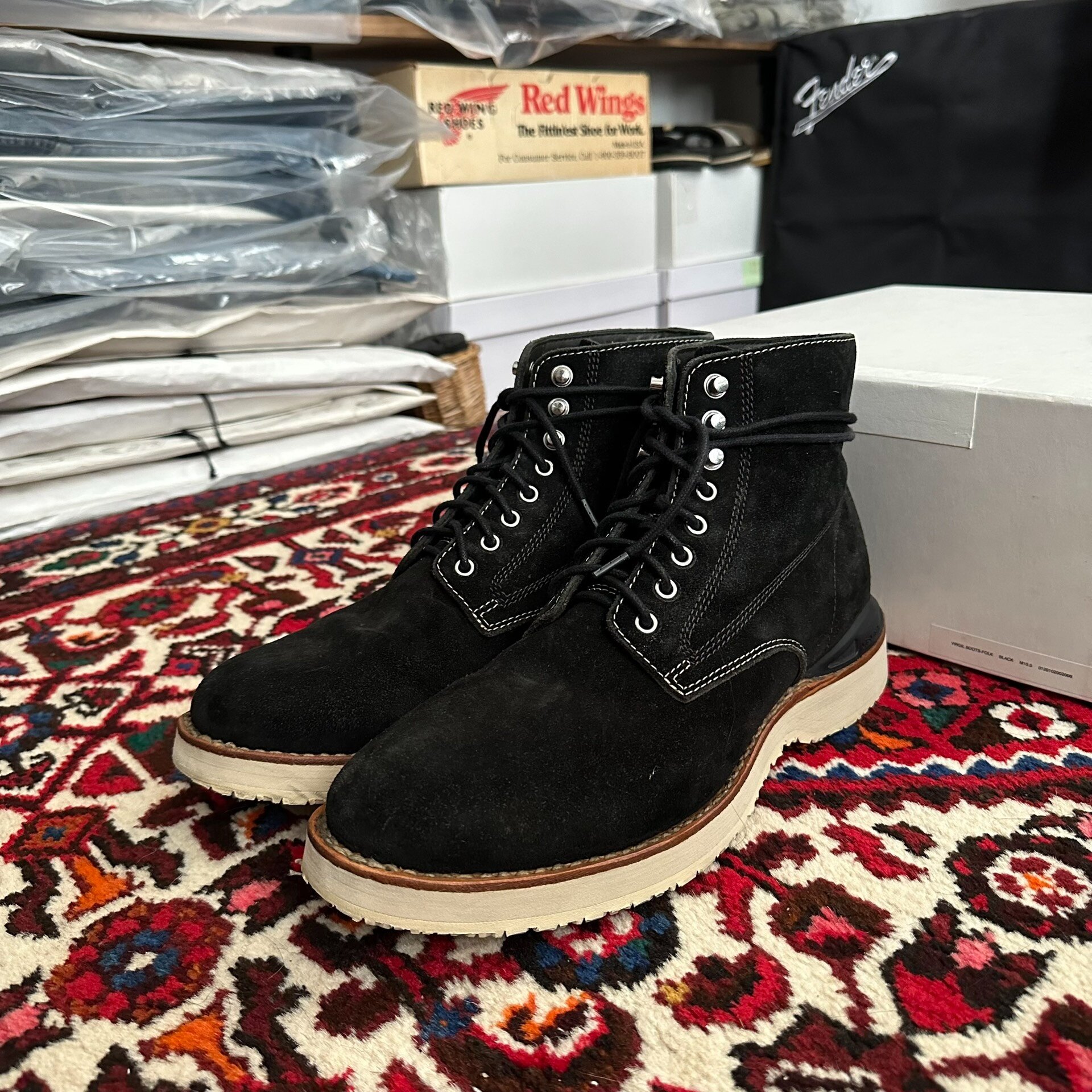 visvim 20SS Virgil Boots Black