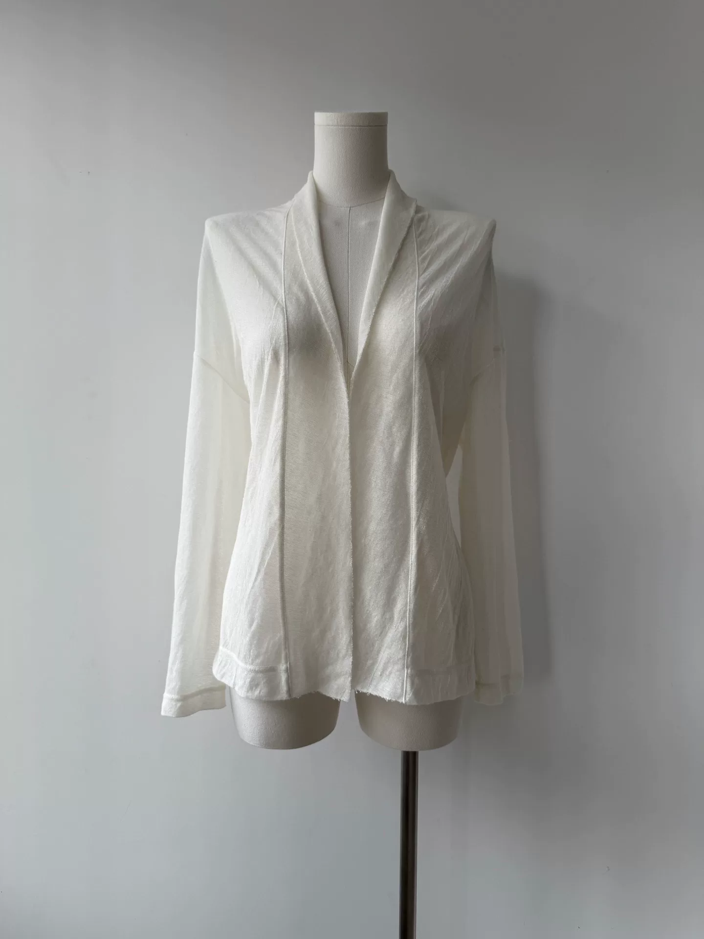 Yohji Yamamoto Y's 10AW Double-Layer Cardigan — detail