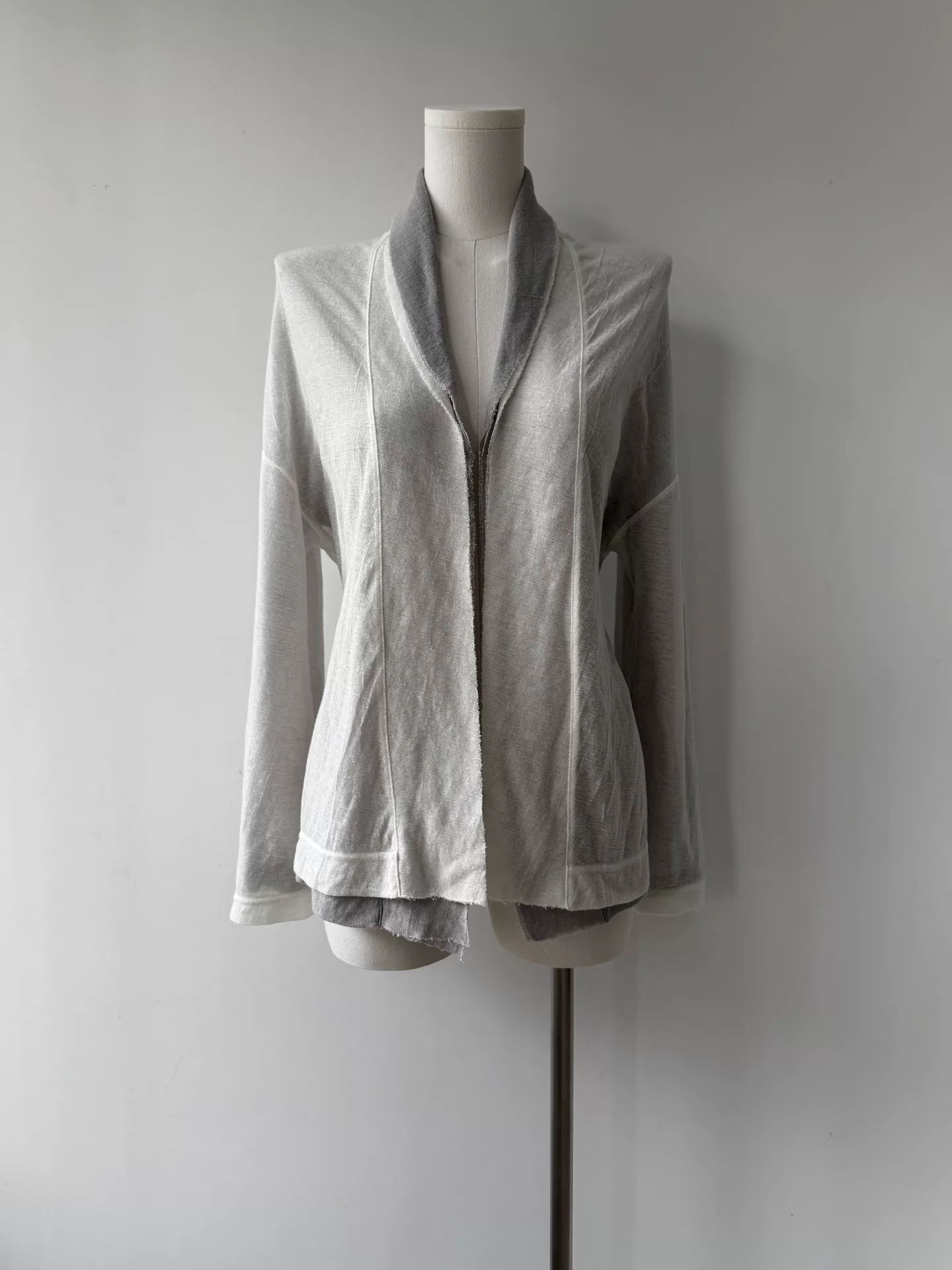 Yohji Yamamoto Y's 10AW Double-Layer Cardigan — back