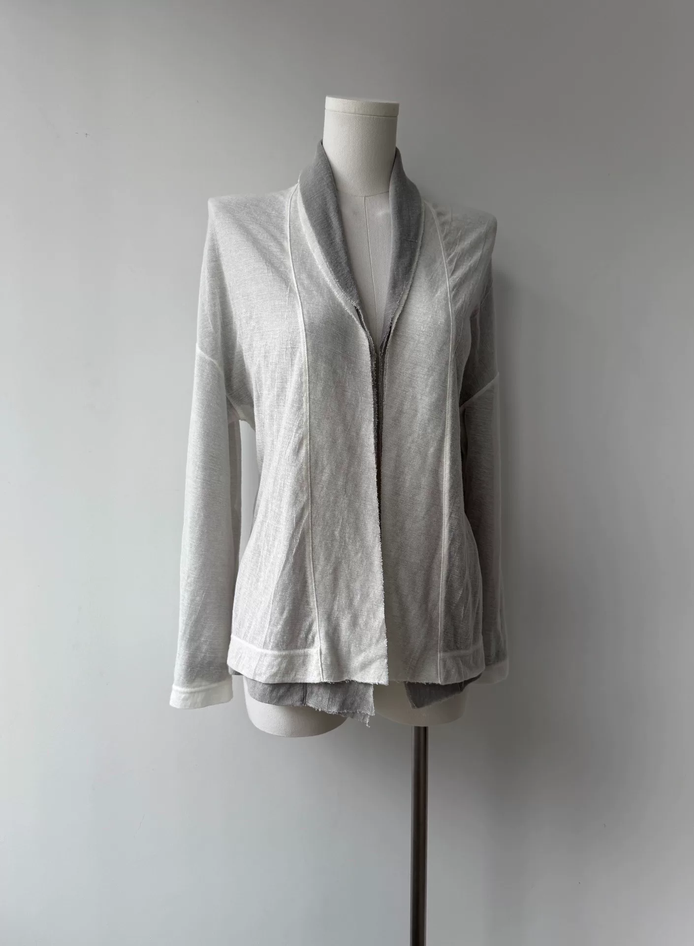 Yohji Yamamoto Y's 10AW Double-Layer Cardigan — label