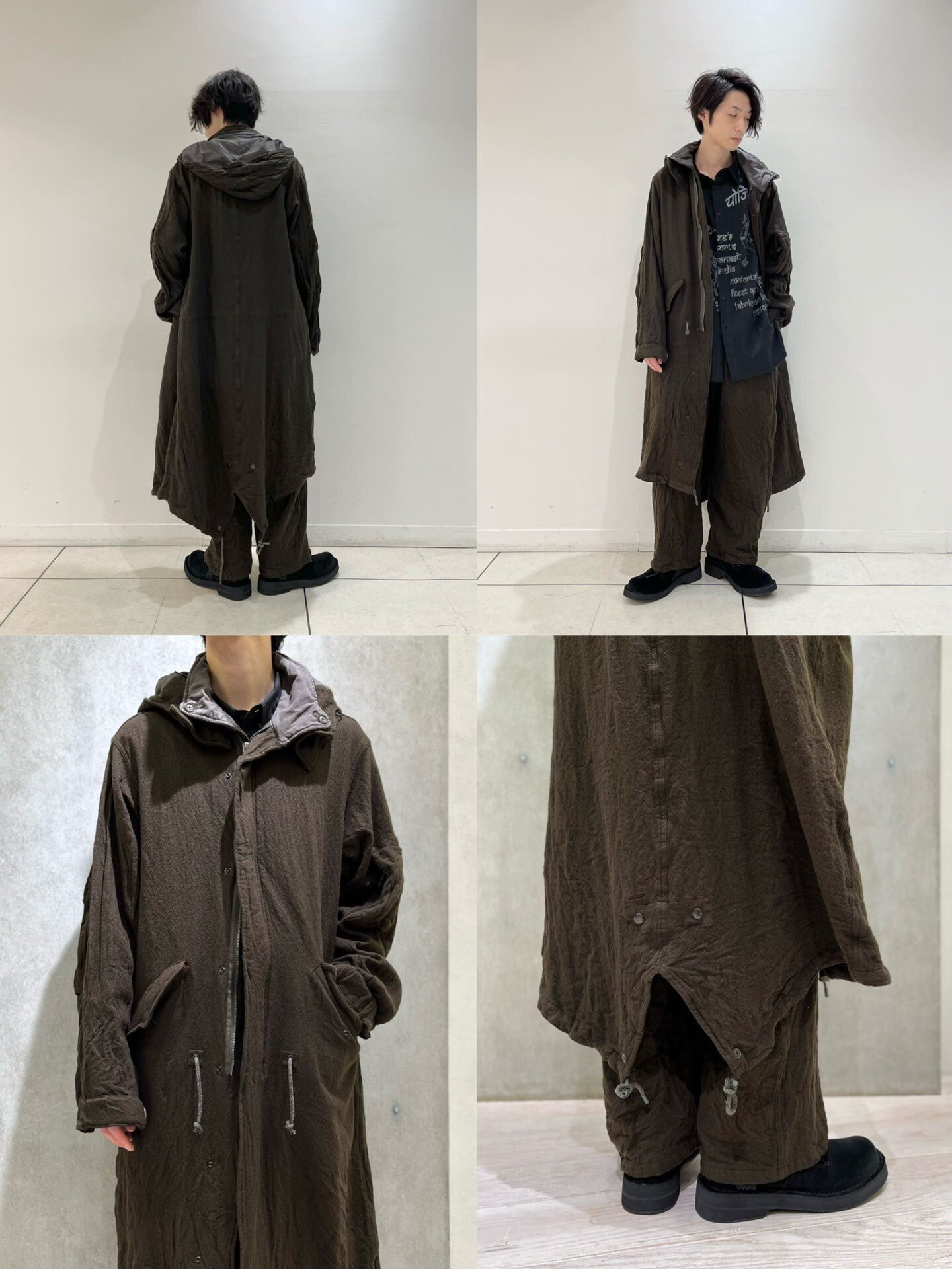 Yohji Yamamoto 22AW Wool M-51 Coat — front