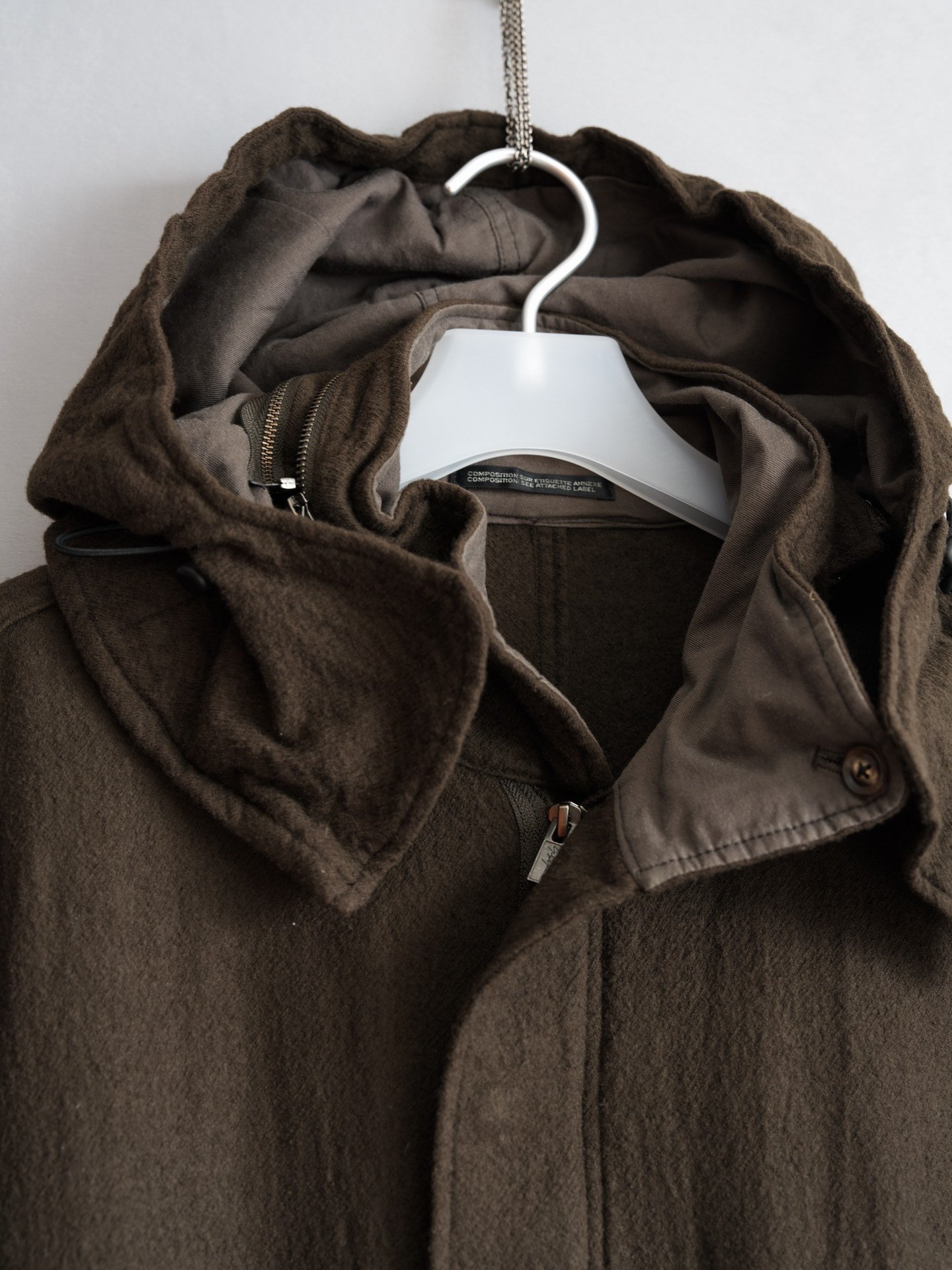 Yohji Yamamoto 22AW Wool M-51 Coat — detail