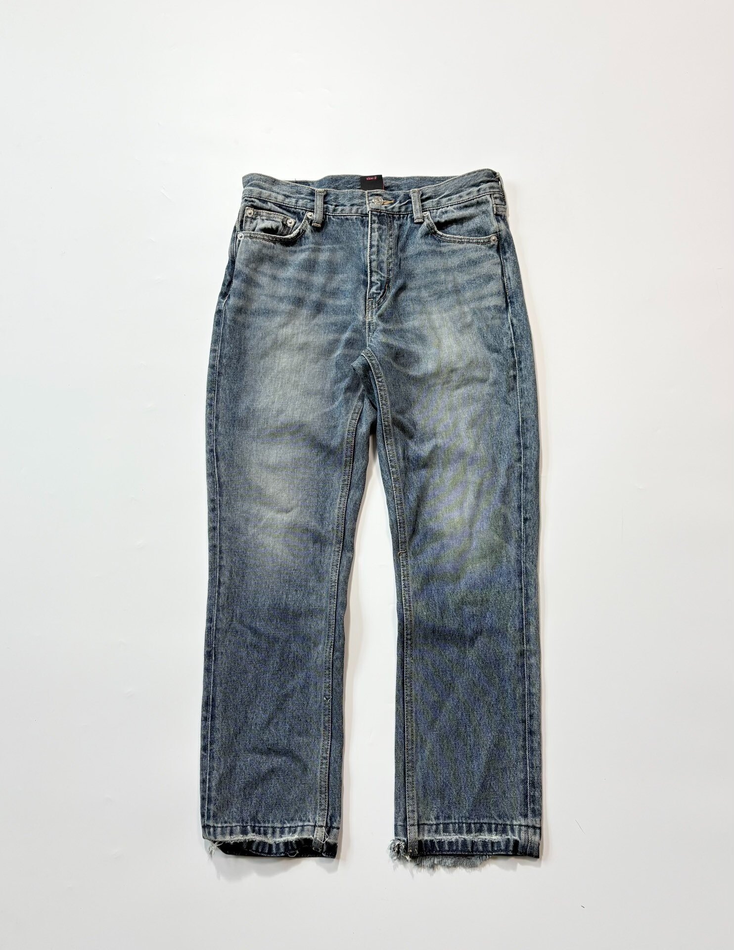 X-girl Blue Washed Straight Jeans