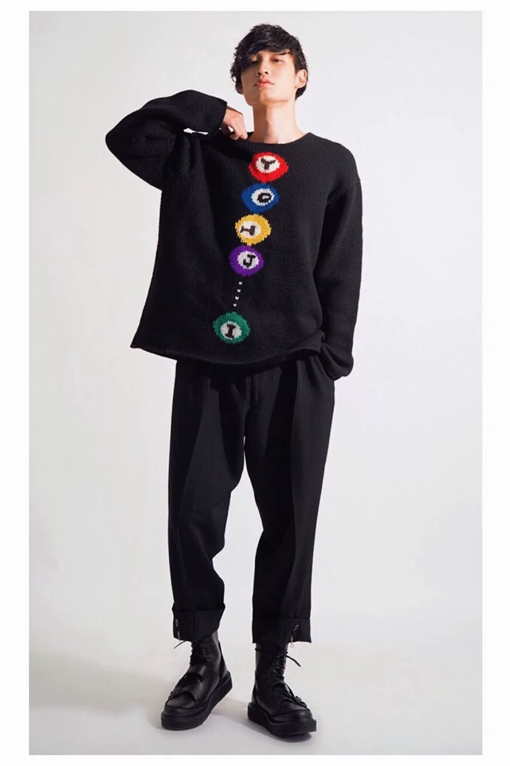 Yohji Yamamoto 97AW Billiard YOHJI Sweater — back