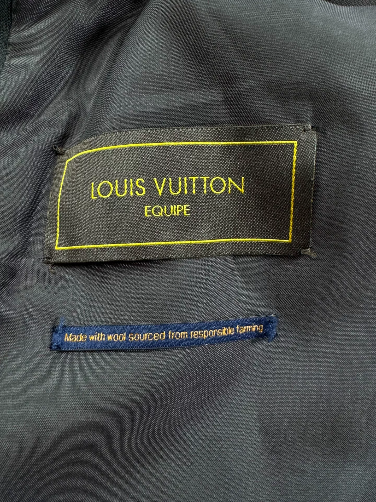 Louis Vuitton Single-Breasted Suit — label