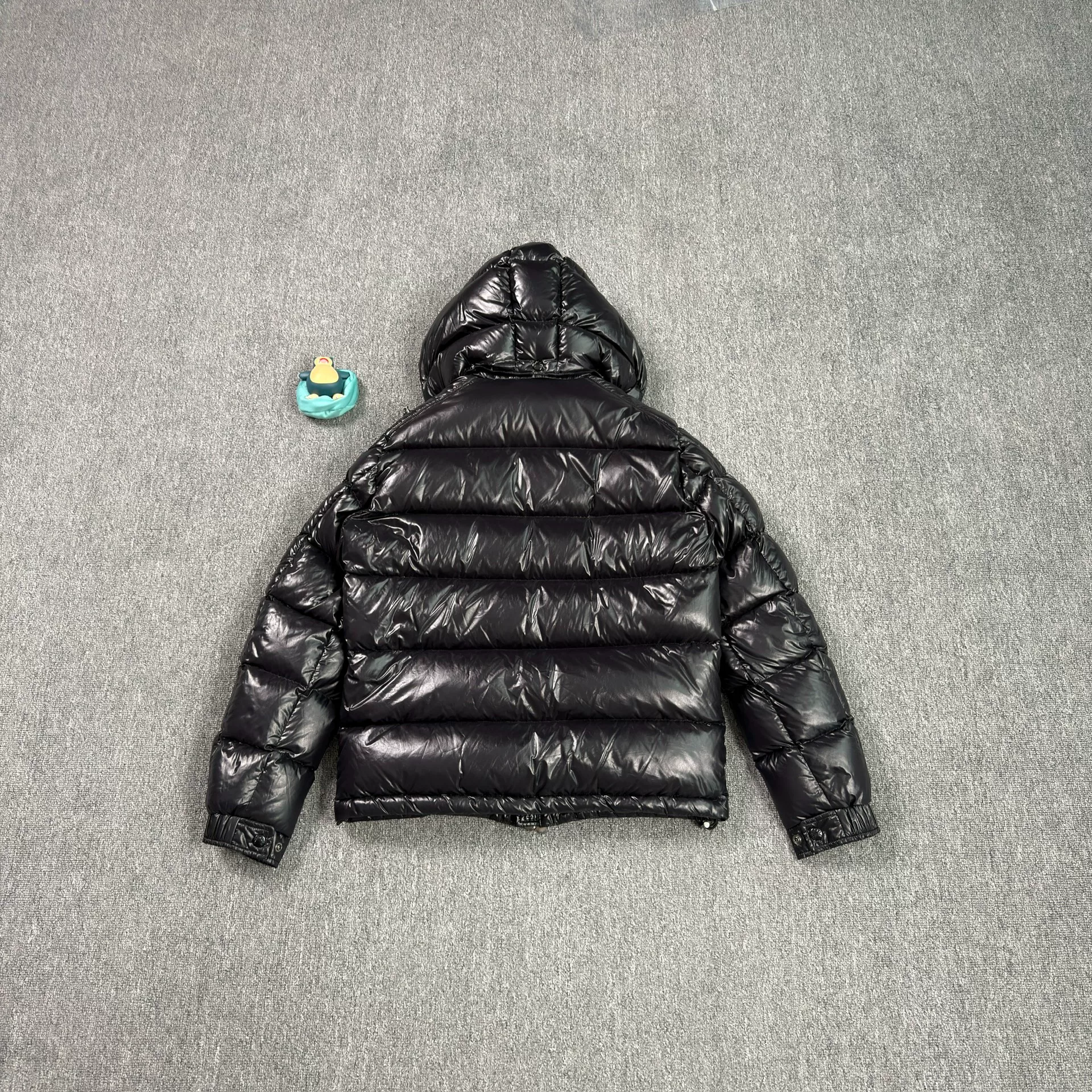 Moncler Maya Black Shiny Puffer Jacket — back