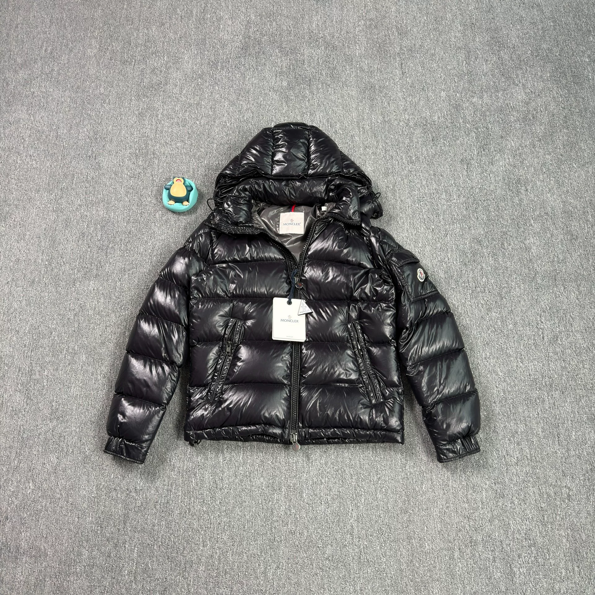 Moncler Maya Black Shiny Puffer Jacket