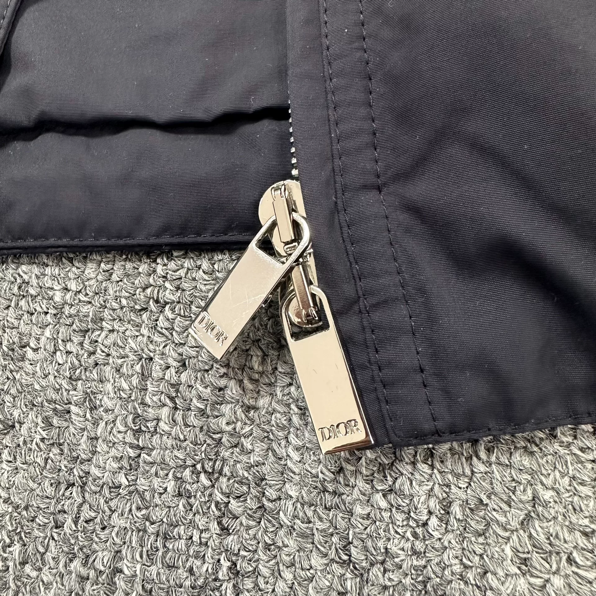 Dior CD Icon Stand-Collar Zip Jacket — back