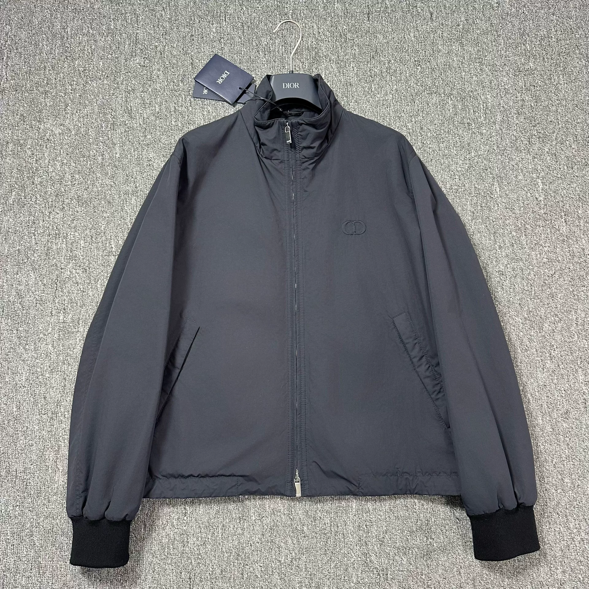 Dior CD Icon Stand-Collar Zip Jacket