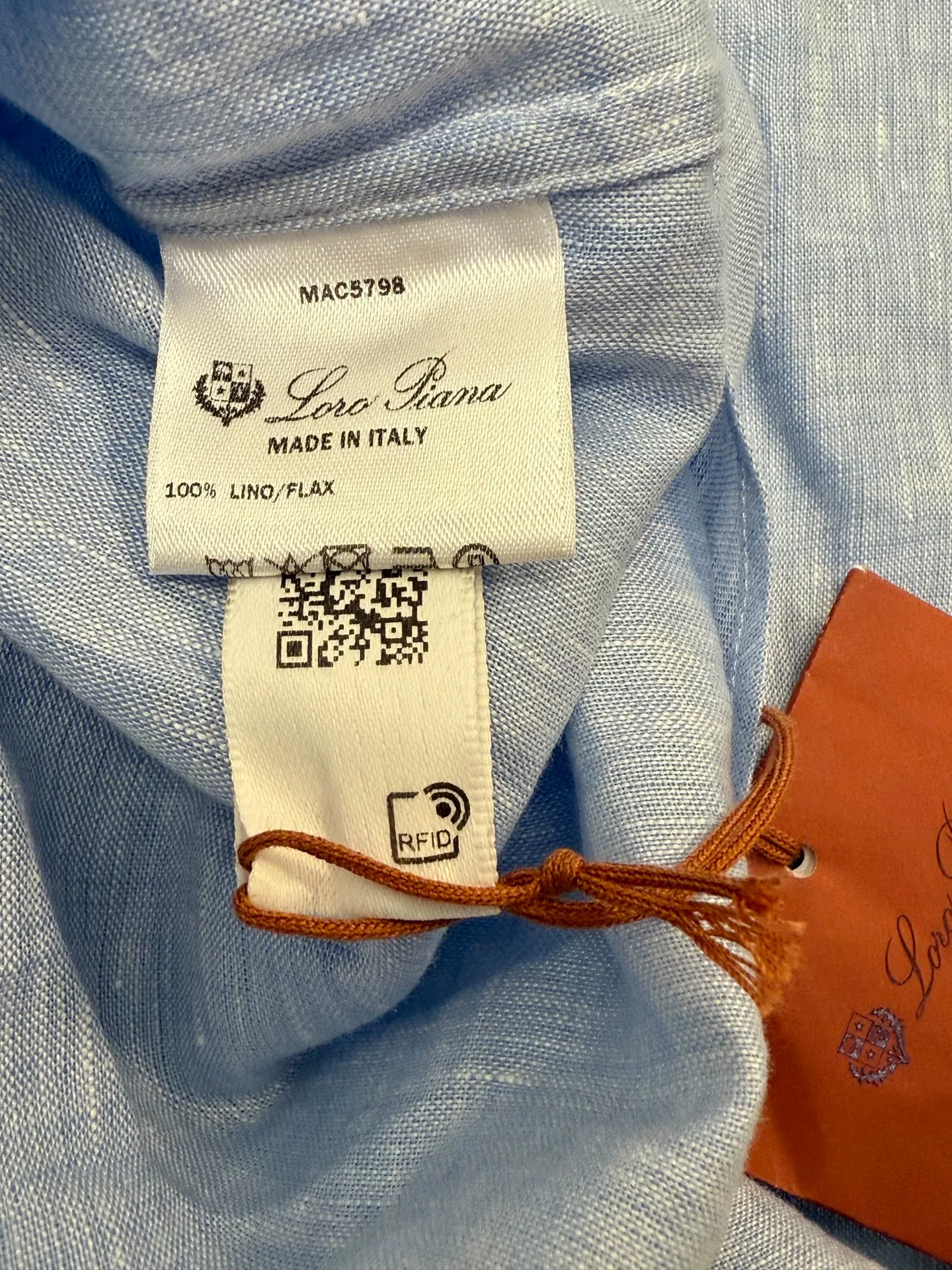 Loro Piana 2025 SS Aloe Linen Shirt — back