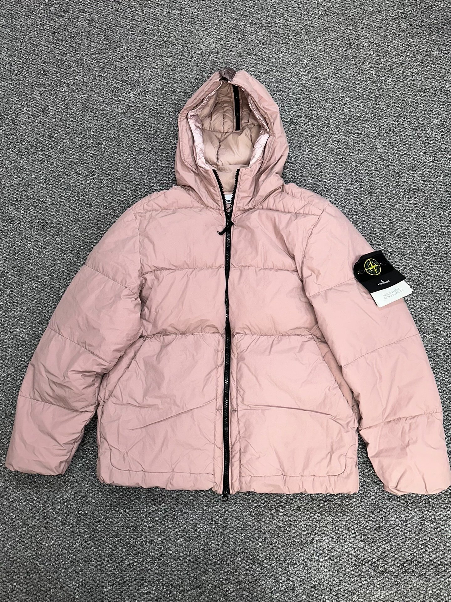 Stone Island Pink Down Jacket XL