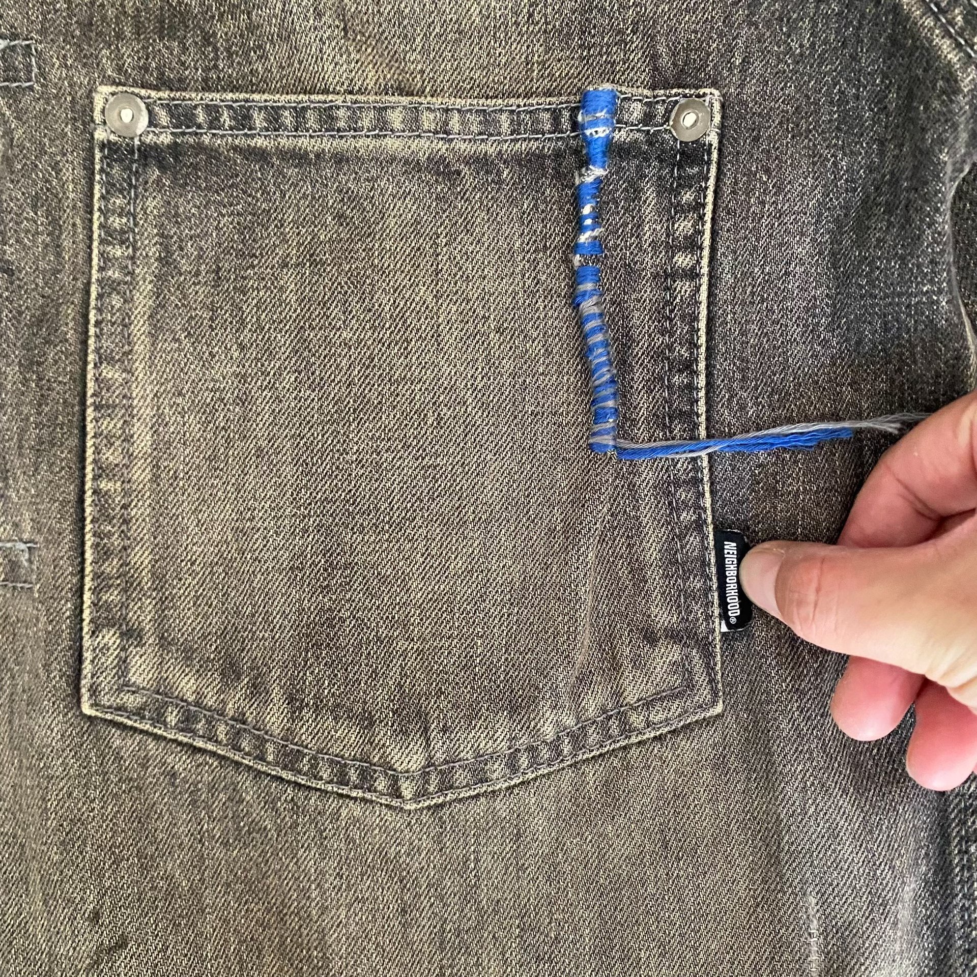 Neighborhood 24ss Stockman Denim Jacket — back