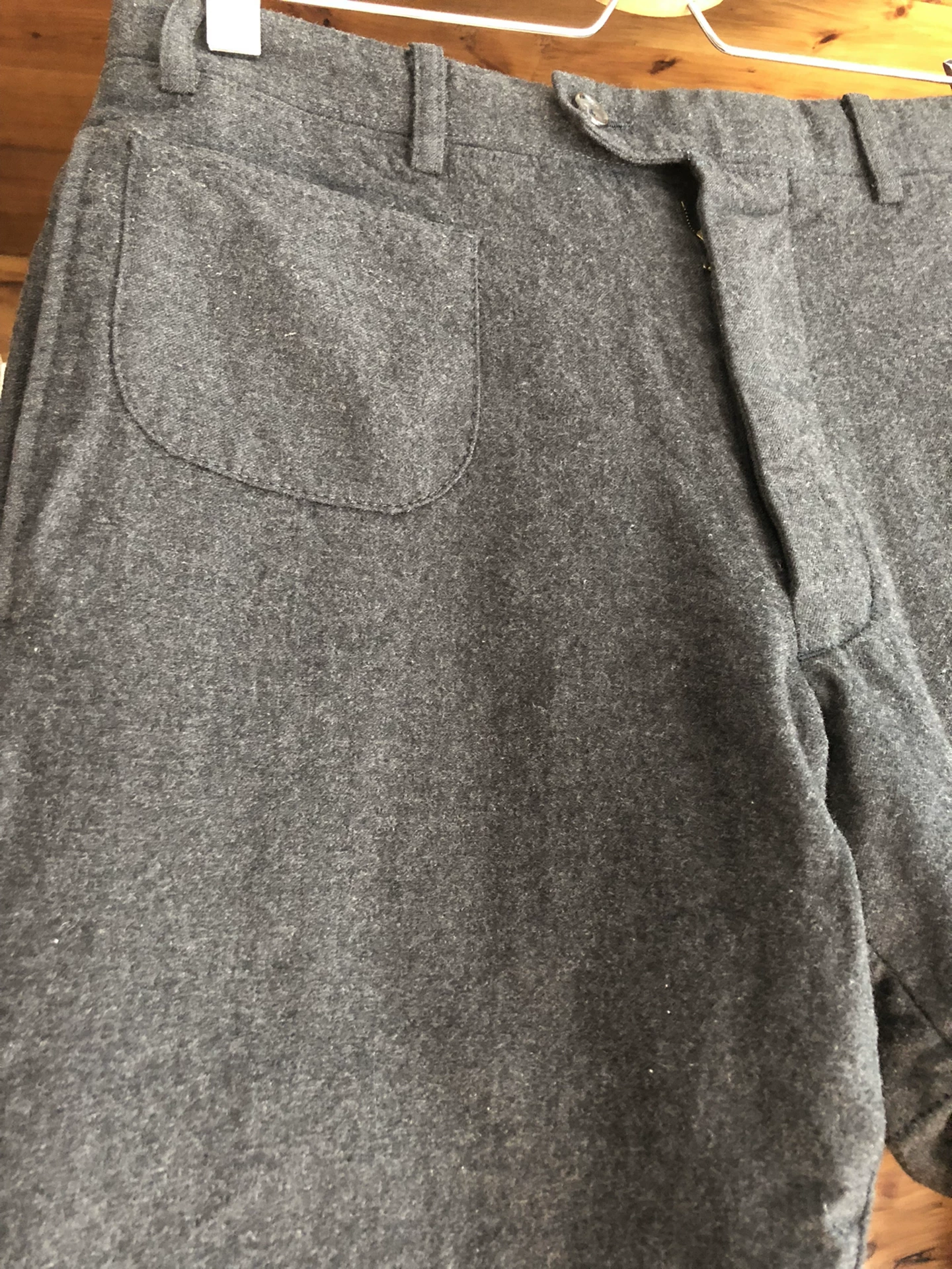 VISVIM SLACKS Wool Cropped Pants — detail