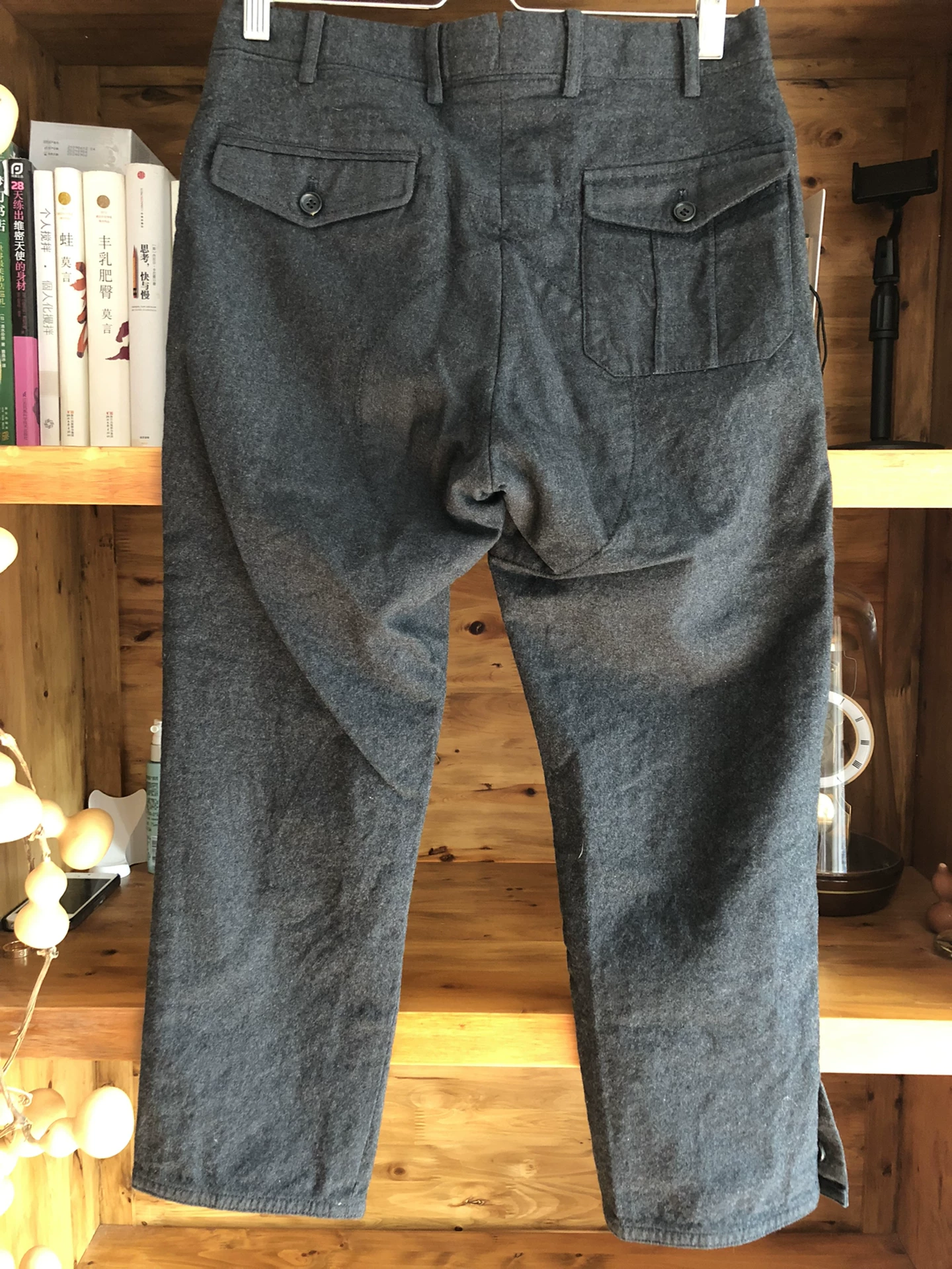 VISVIM SLACKS Wool Cropped Pants — label