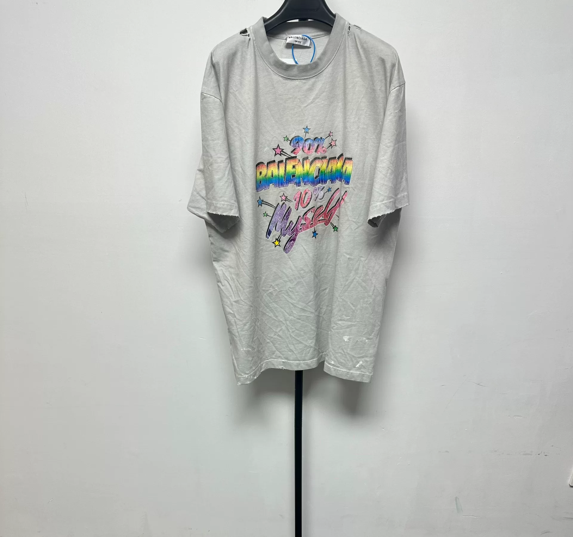 Balenciaga Oversized Print Short-Sleeve T-shirt