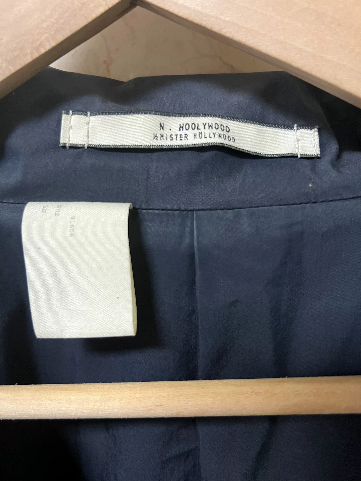 n.hoolywood Chesterfield Cotton Coat — detail