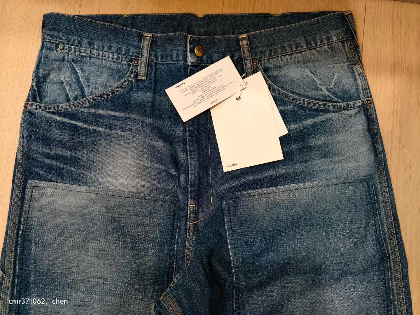 Visvim 25SS Carpenter Pants DMGD — front
