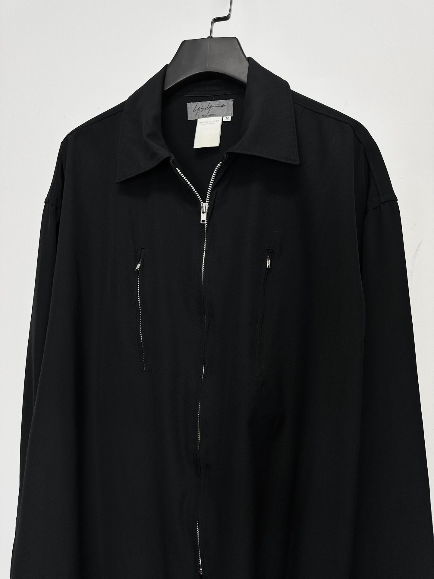 Yohji Yamamoto 1991AW Men's Runway Zip Jacket — detail