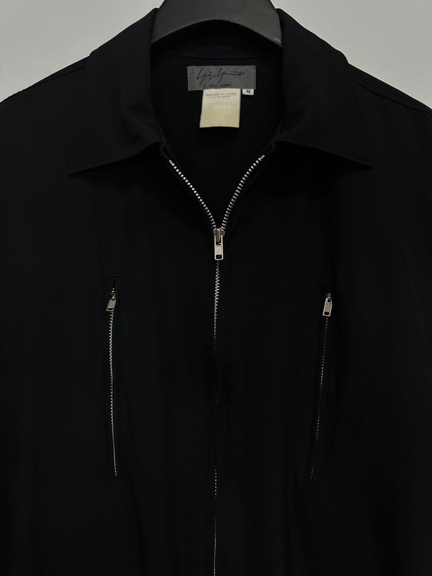 Yohji Yamamoto 1991AW Men's Runway Zip Jacket — back