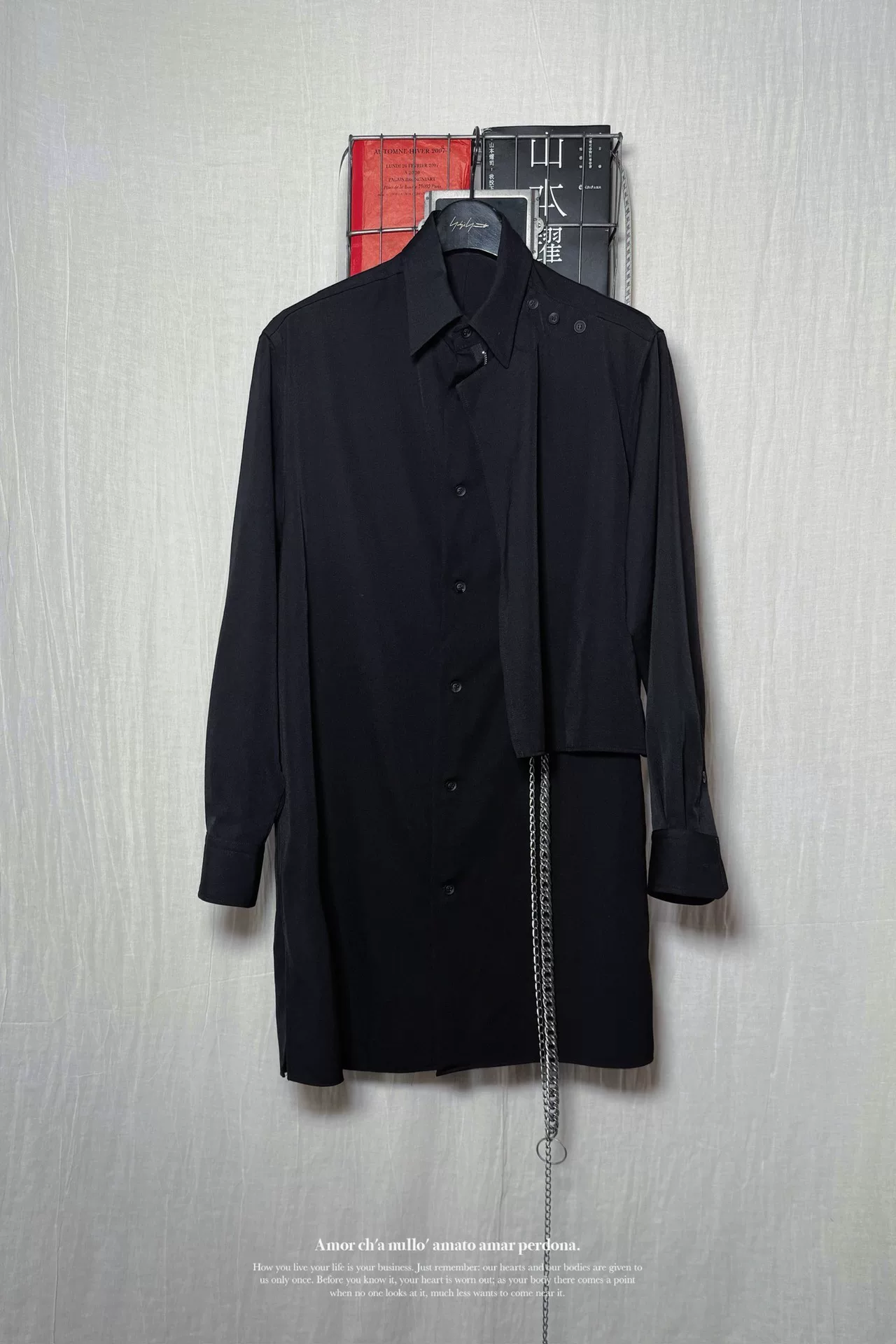Yohji Yamamoto 20AW Chain Gaba Shirt — detail