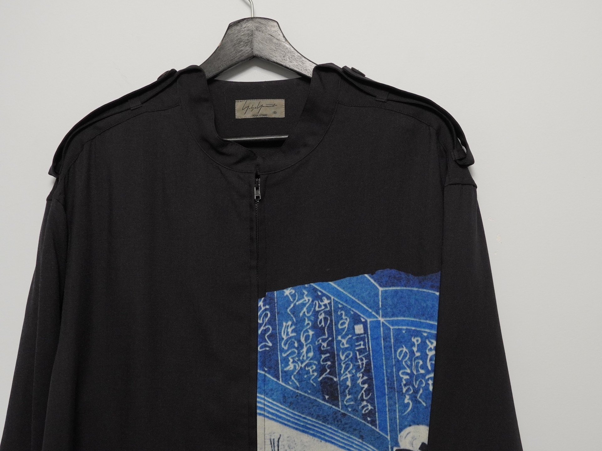 Yohji Yamamoto 2019SS Ukiyo-e Military Coat — detail