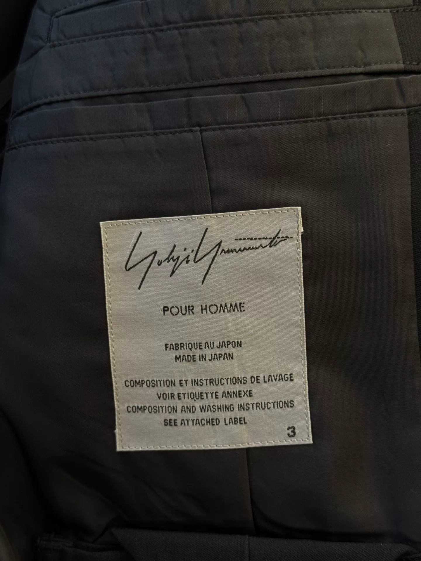 Yohji Yamamoto 09ss Dr.YY Suit Jacket — back