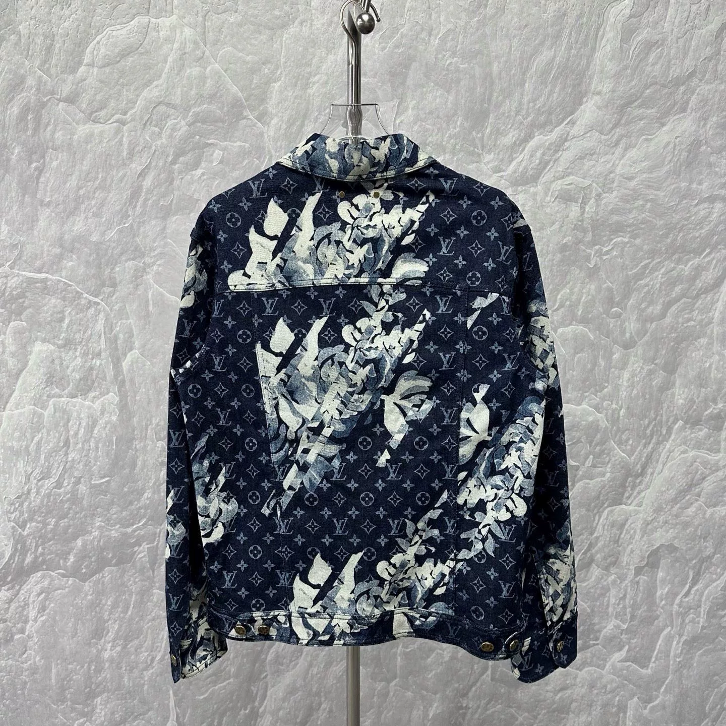 Louis Vuitton SS24 Floral Denim Jacket — back