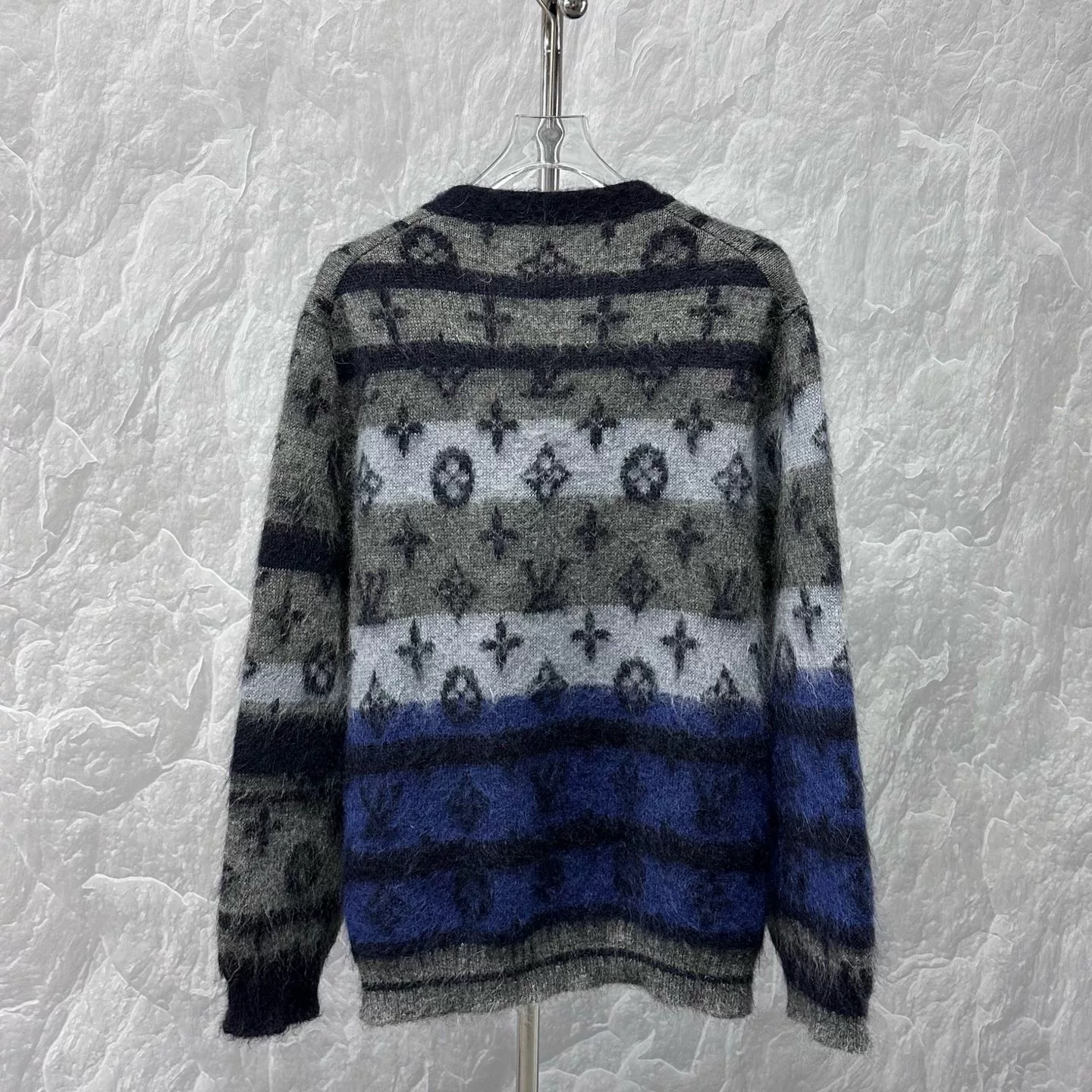 Louis Vuitton SS26 Monogram Mohair Cardigan — back