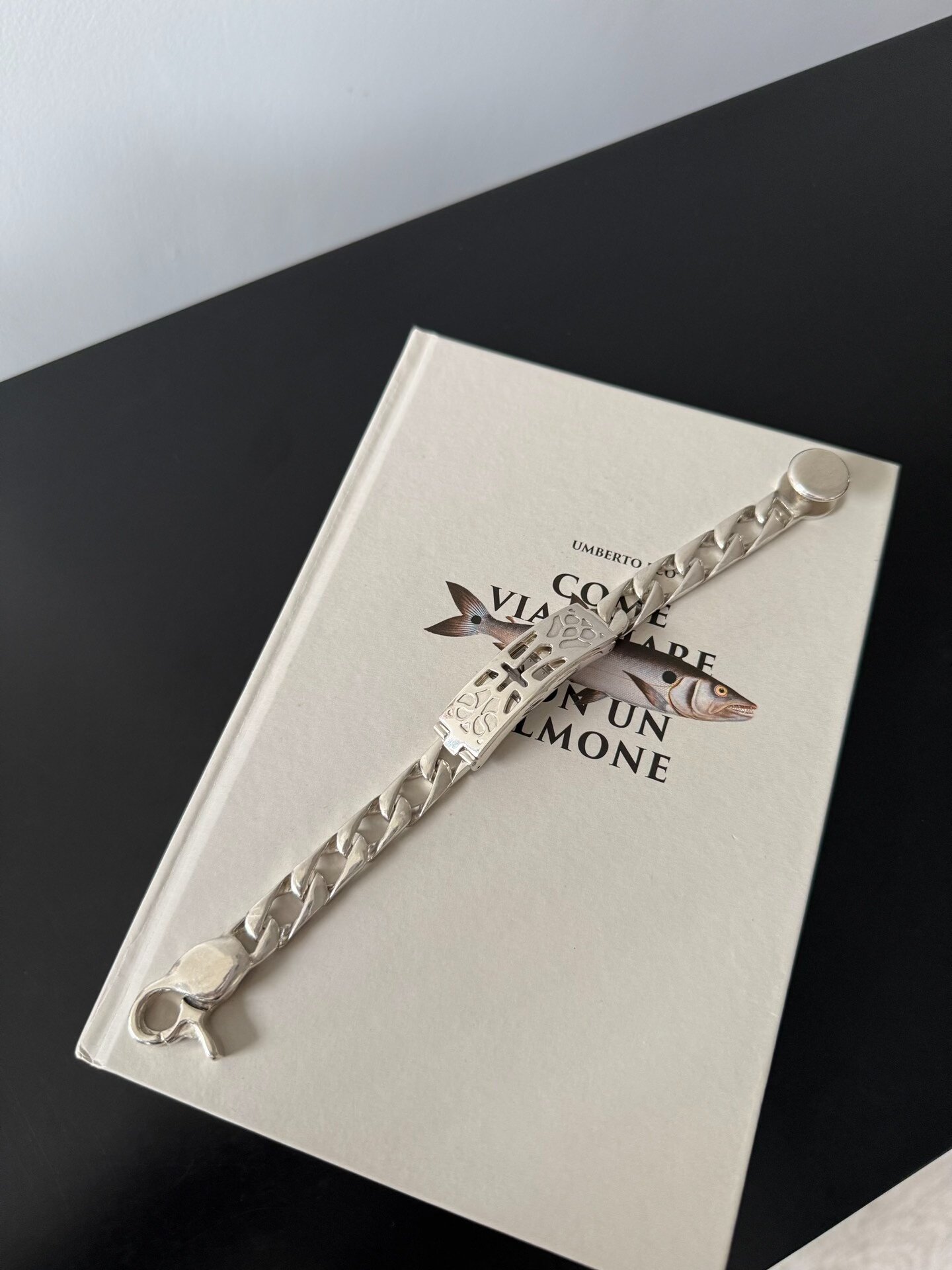Jean Paul Gaultier SV925 Hollow Cross Bracelet — front