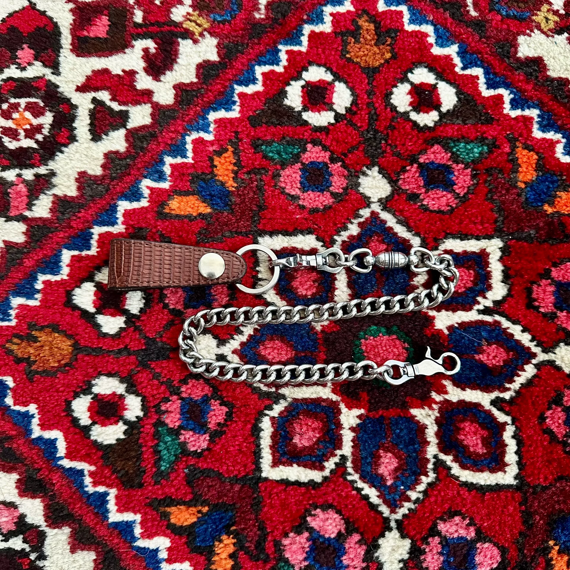 925 Silver Wallet Chain — front