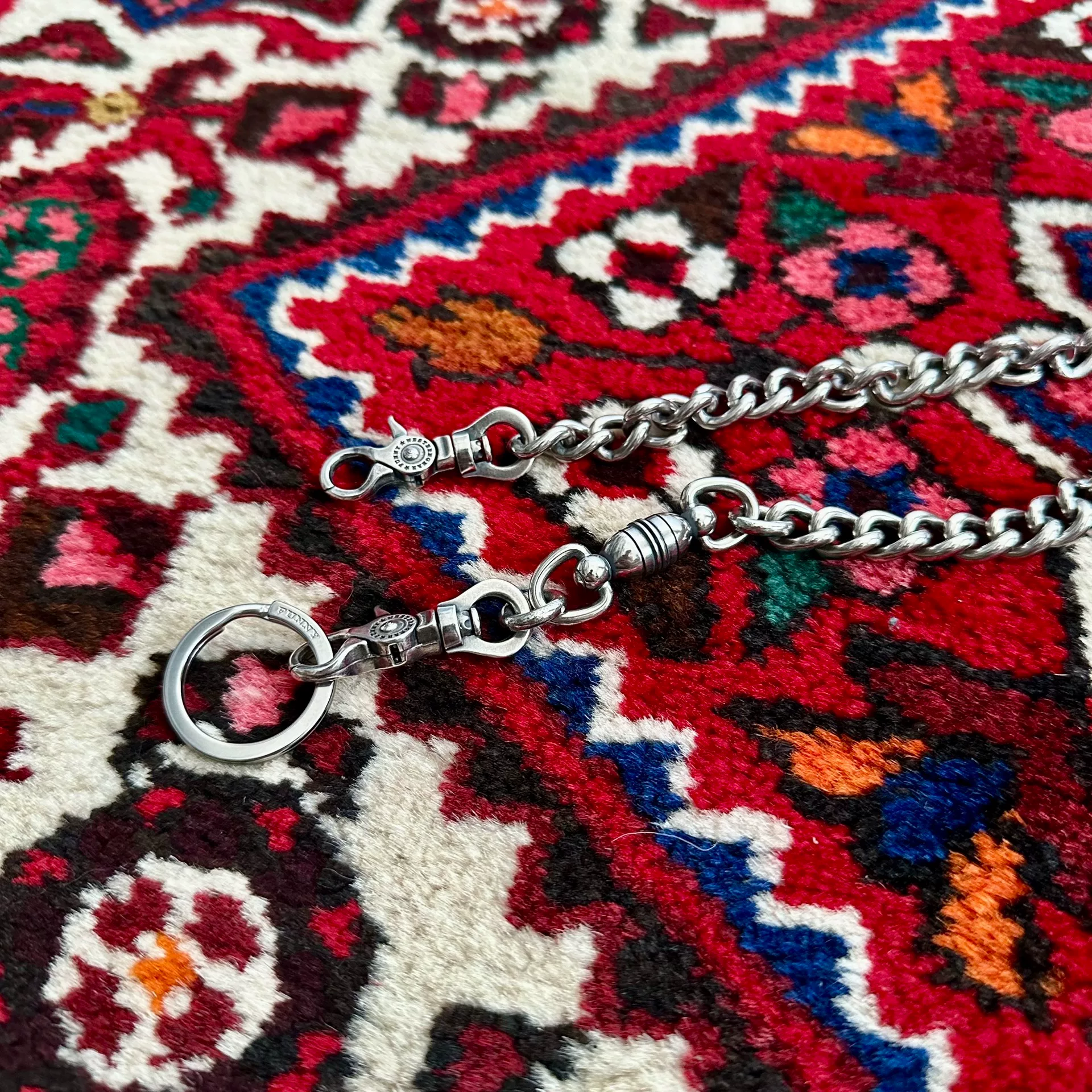 925 Silver Wallet Chain — detail