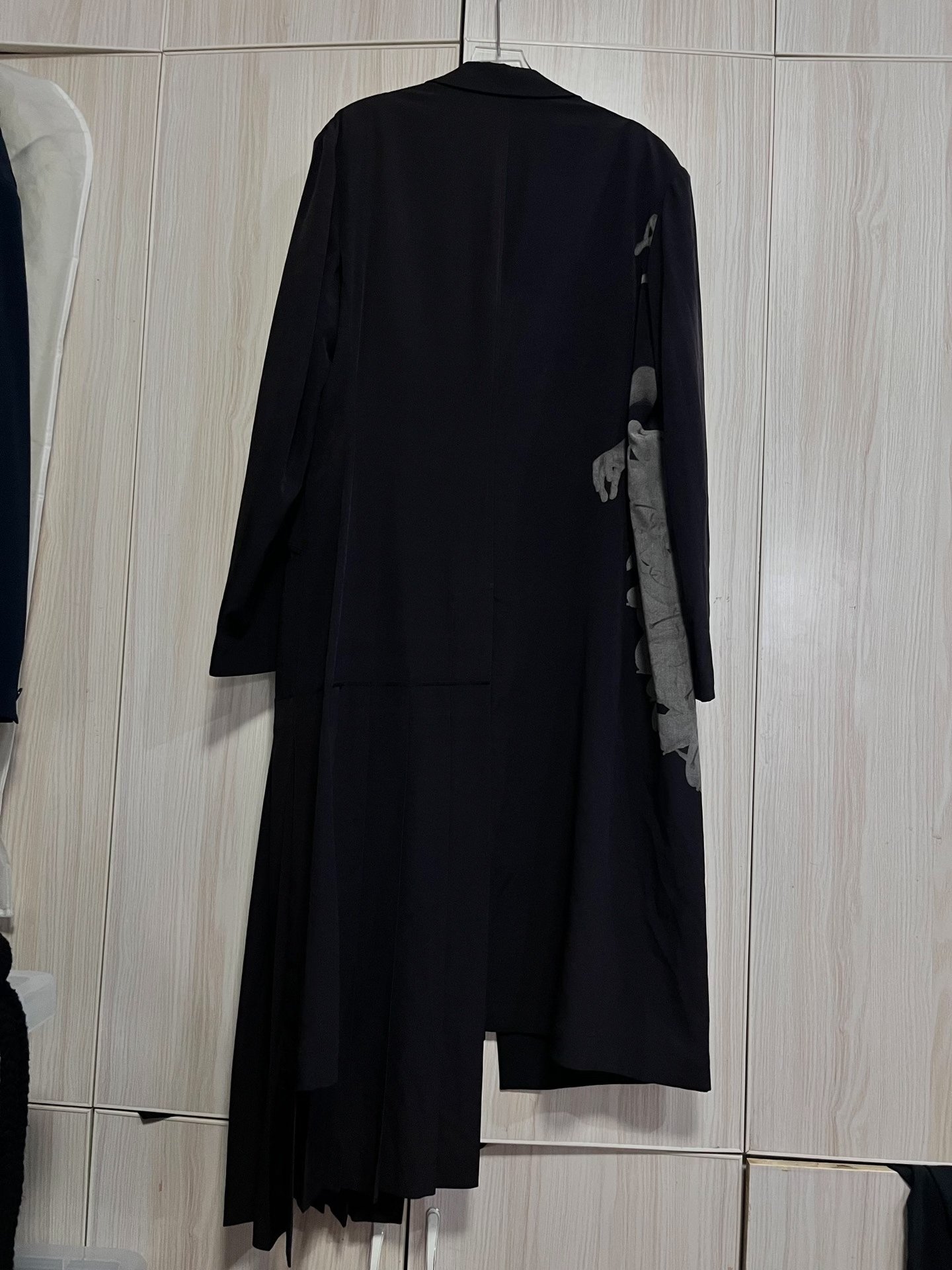 Yohji Yamamoto 20SS Asymmetrical Coat — front
