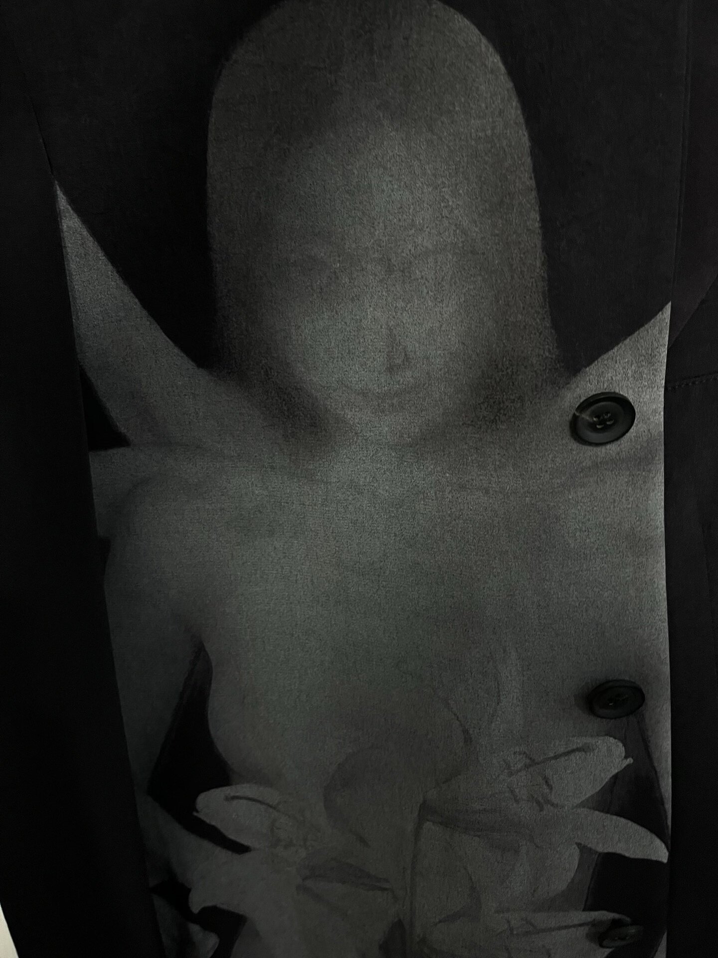 Yohji Yamamoto 20SS Asymmetrical Coat — detail