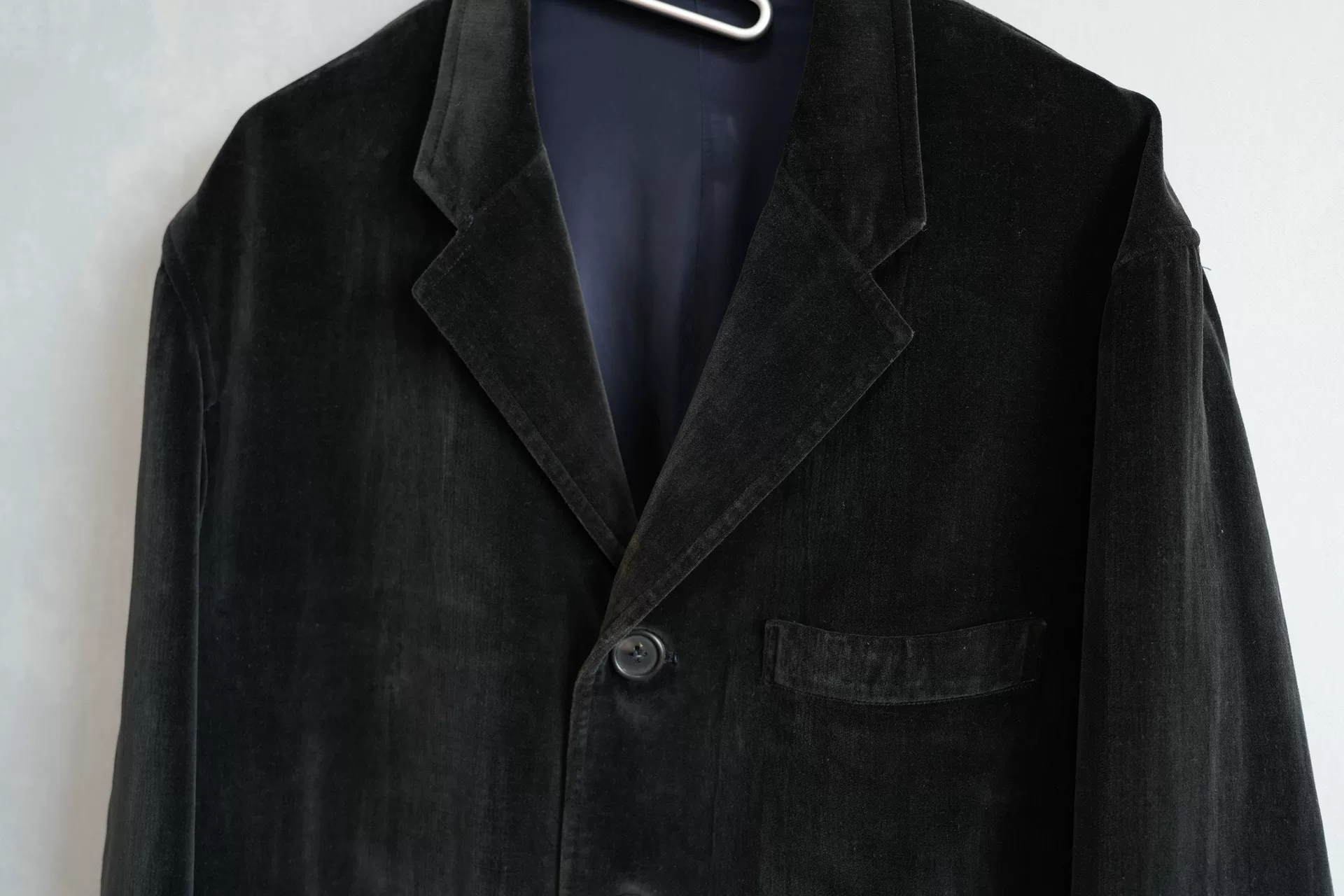 Yohji Yamamoto 96AW Y's Velvet Jacket — detail