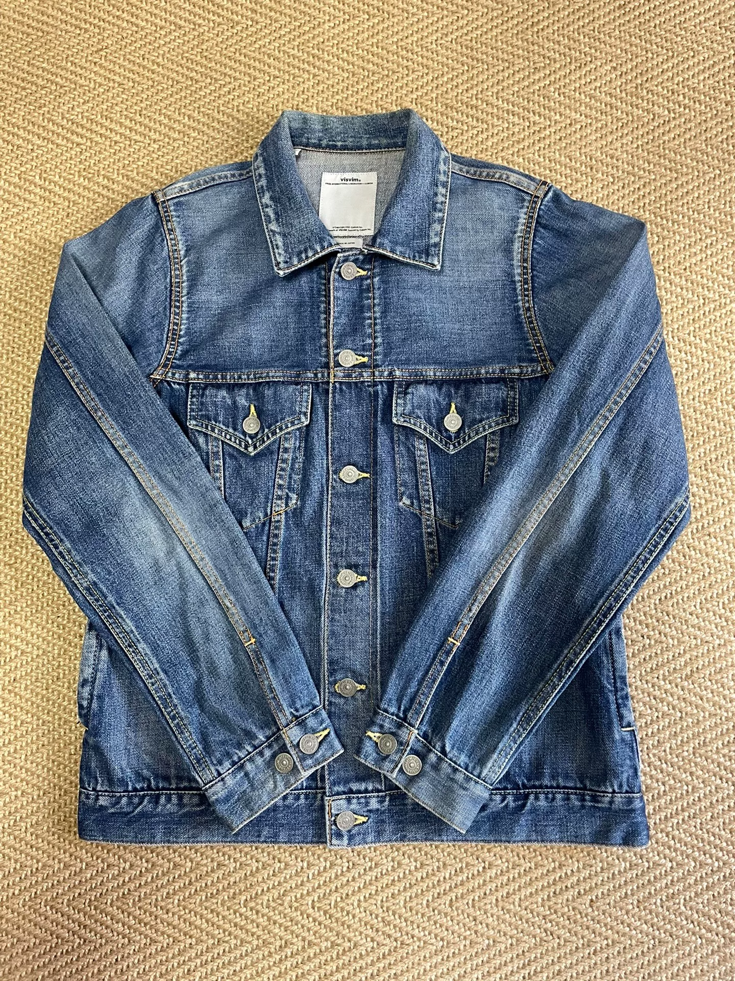 VISVIM SS 103 Damaged Washed Denim Jacket